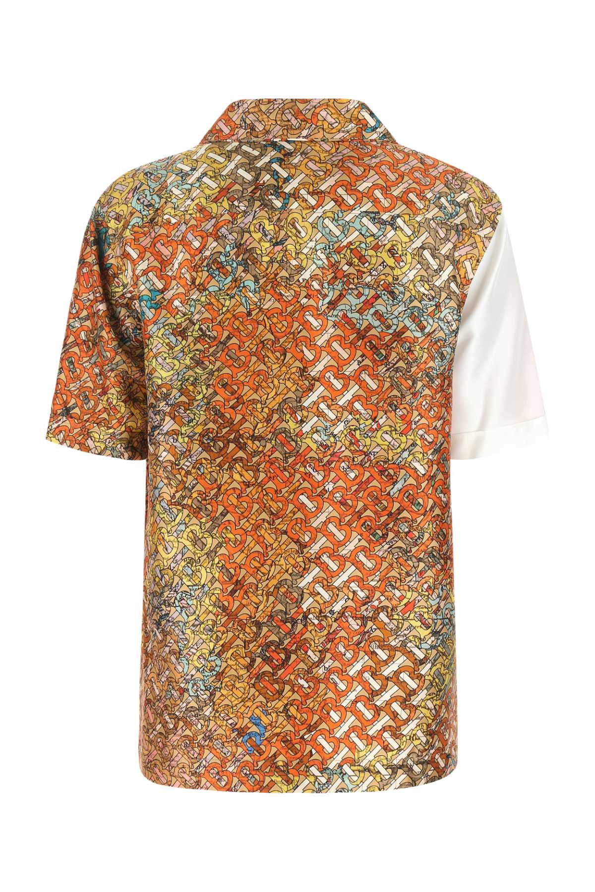 Shop Burberry Printed Silk Shirt In A1953