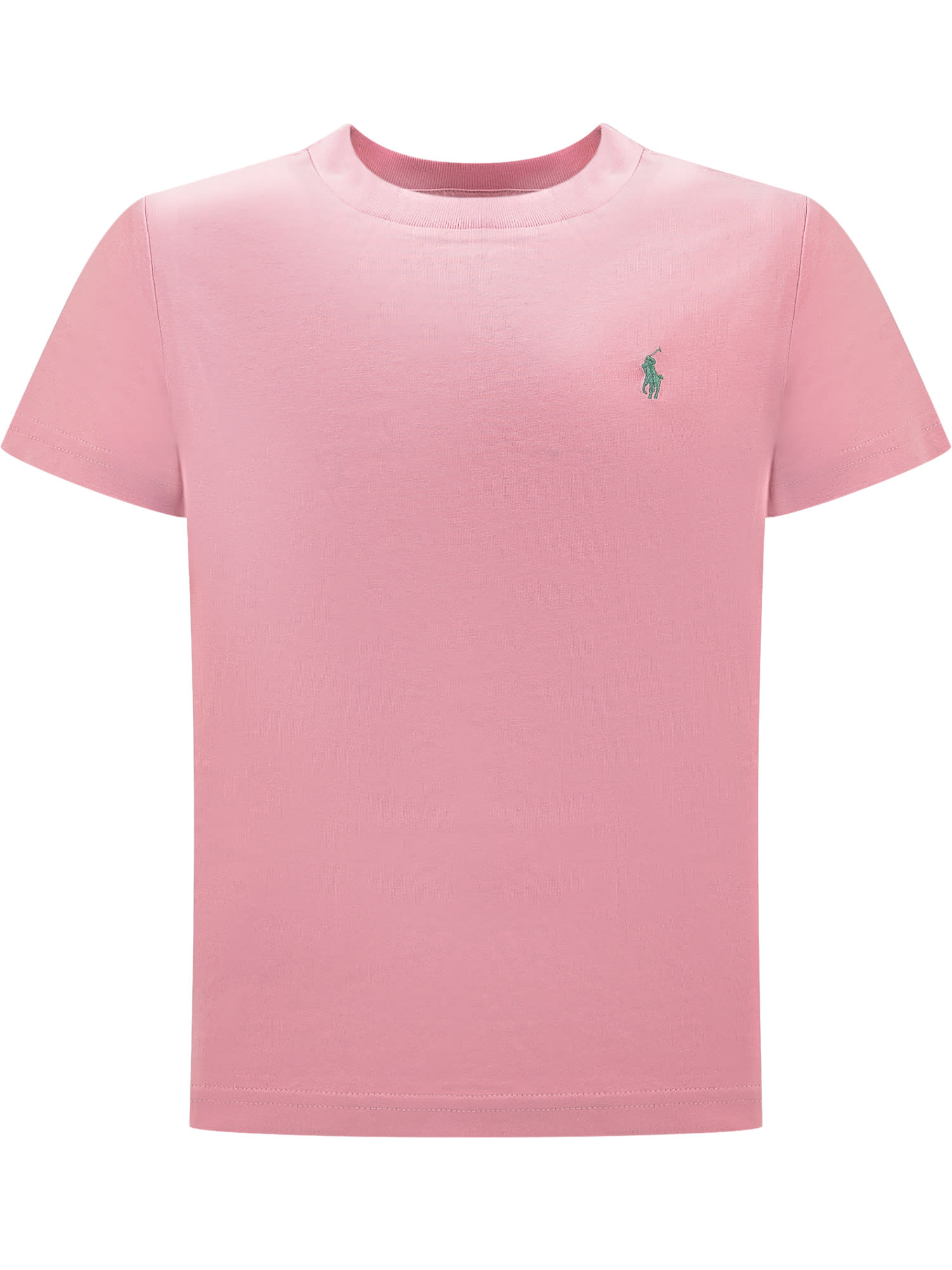 Polo Ralph Lauren Kids' Logo T-shirt In Garden Pink/c5140
