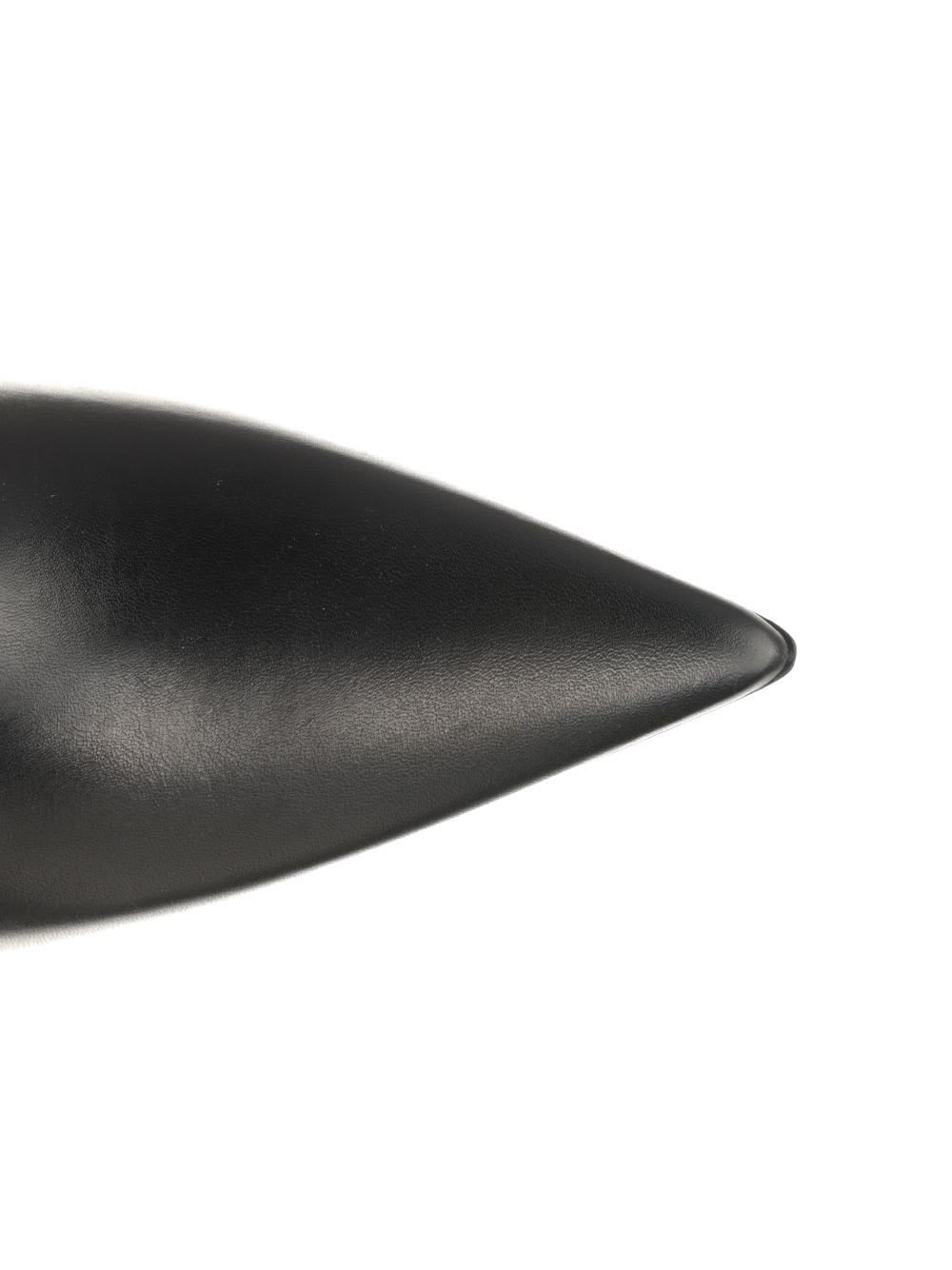 Rick Owens Ankle Boot With Pointed Toe And Sculptural Heel In Black