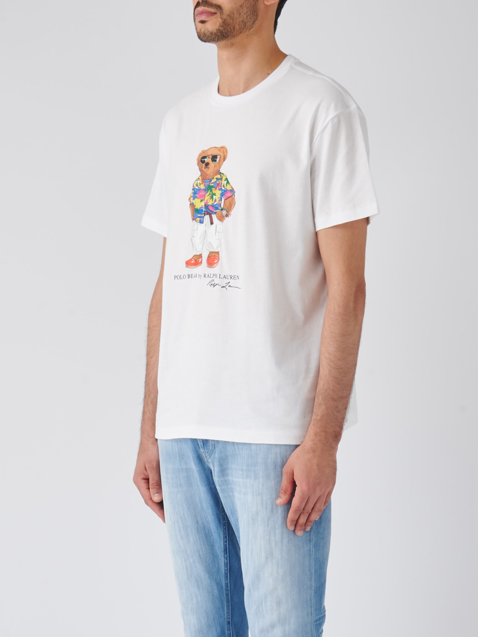 Shop Polo Ralph Lauren Short Sleeve T-shirt T-shirt In Bianco