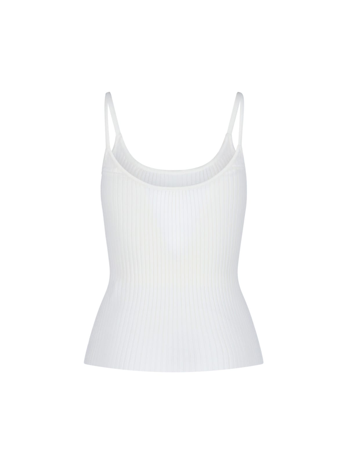 COURRÈGES RIBBED LOGO TOP