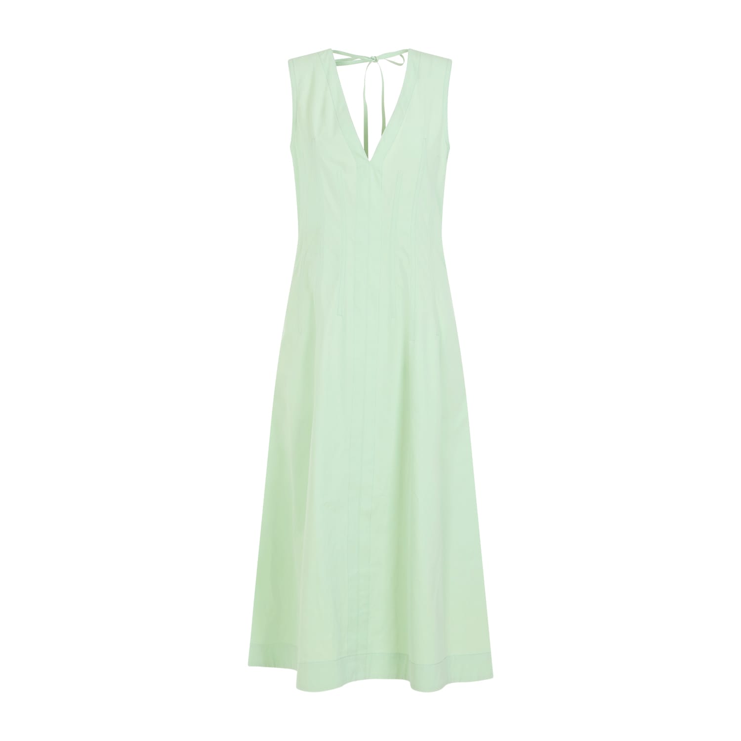 BOTTEGA VENETA COMPACT COTTON MIDI DRESS 