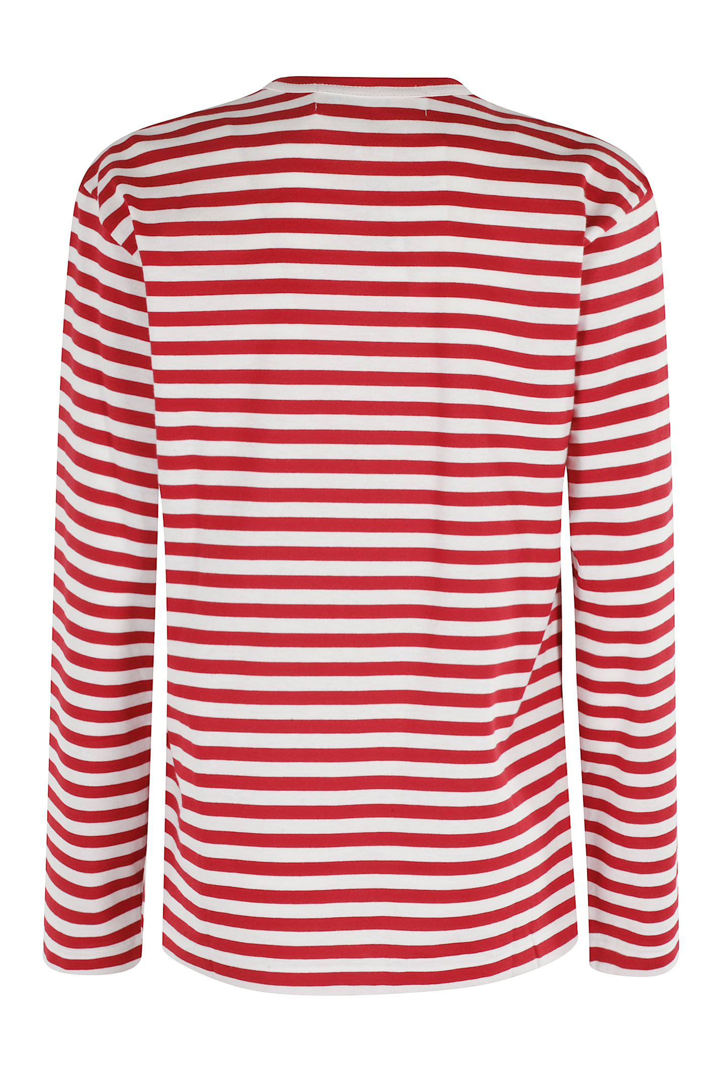 Comme Des Garçons Play Tshirt Red Emblem In Red
