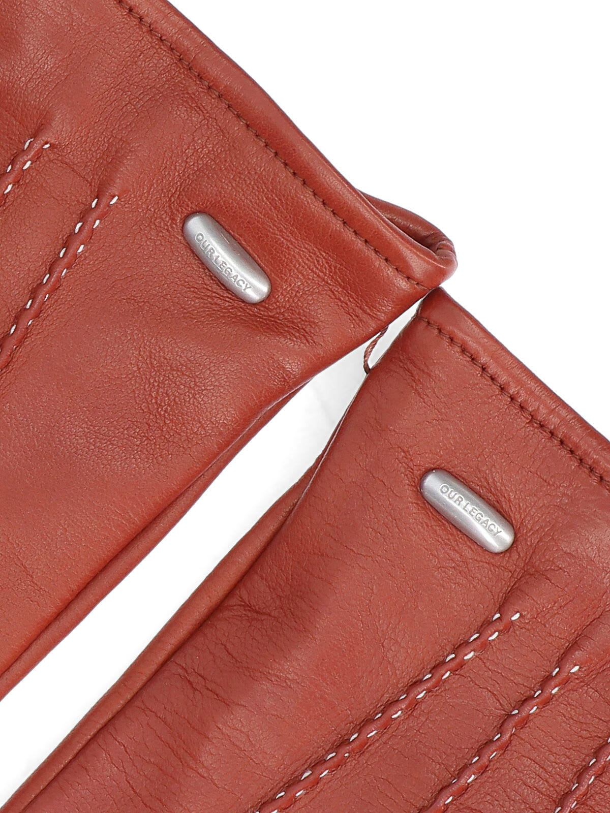 Our Legacy Topstitched His Gloves In Brown