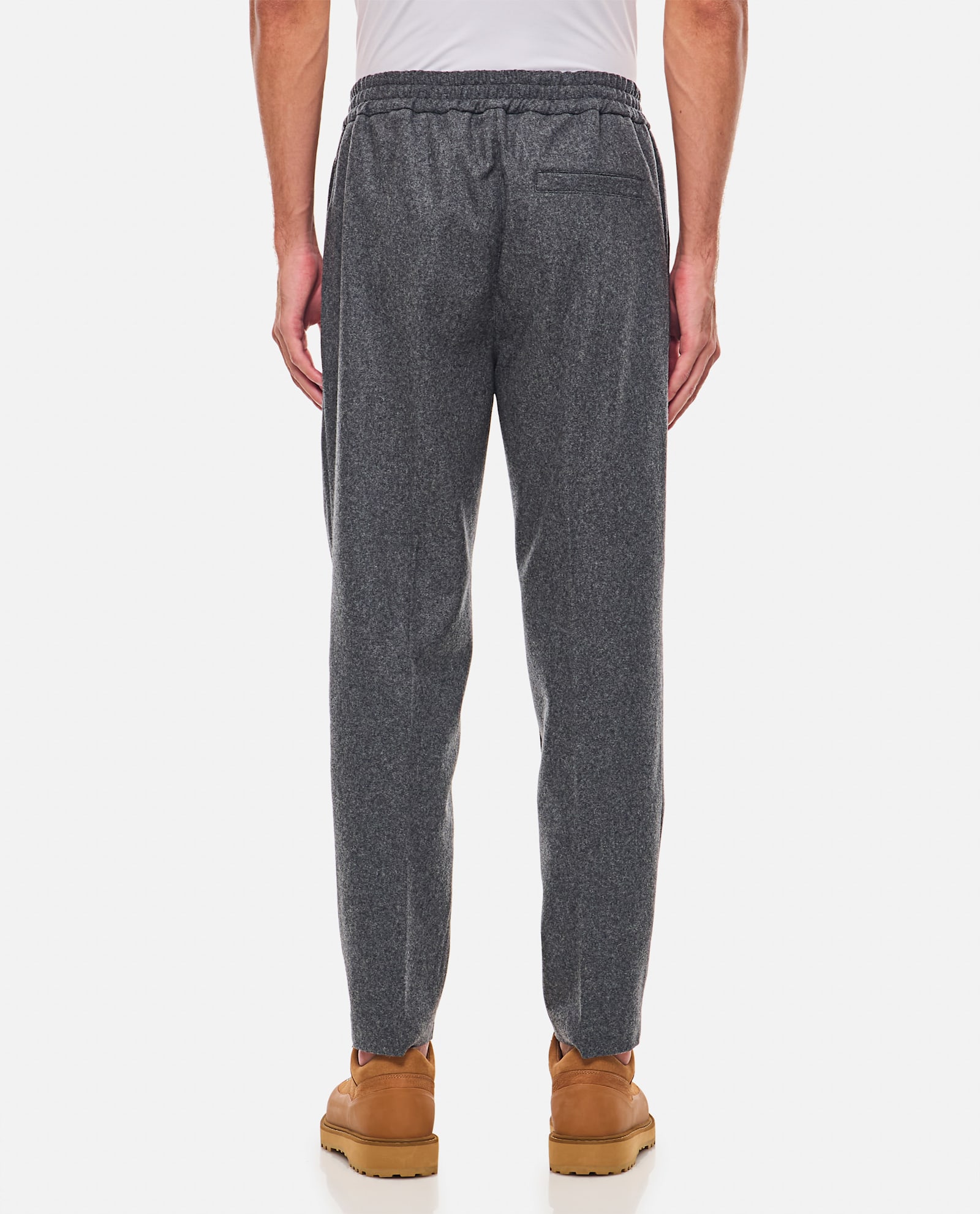 Shop Apc Pieter Wool Trousers In Grey