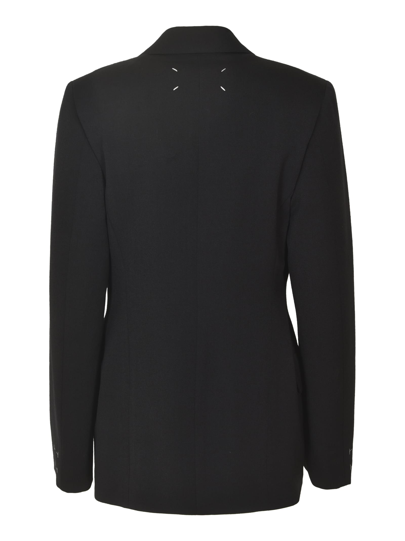 Maison Margiela Double-breasted Blazer Blazer And Suits Black In Black