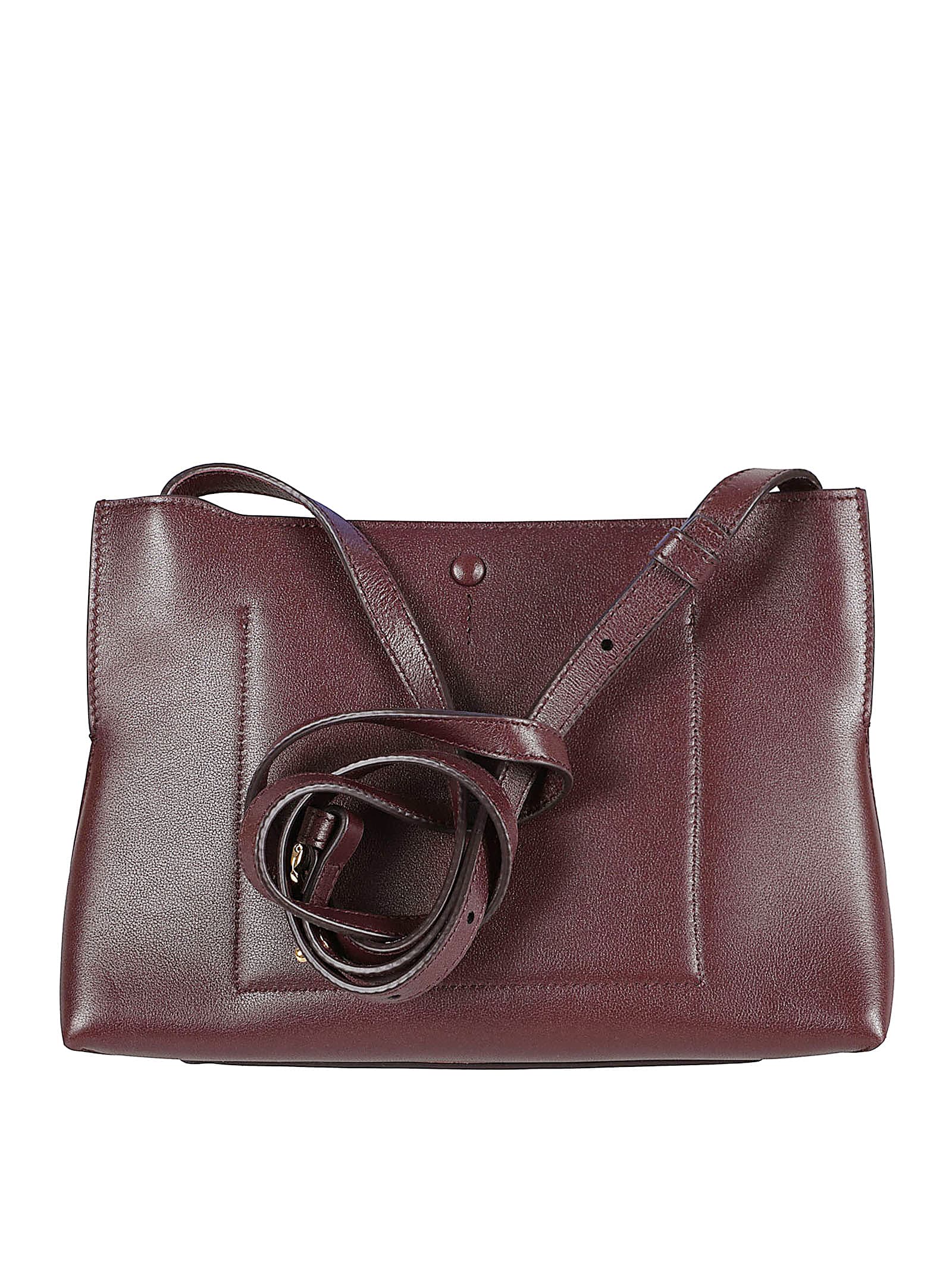 Givenchy Day Flat Pochette In Burgundy