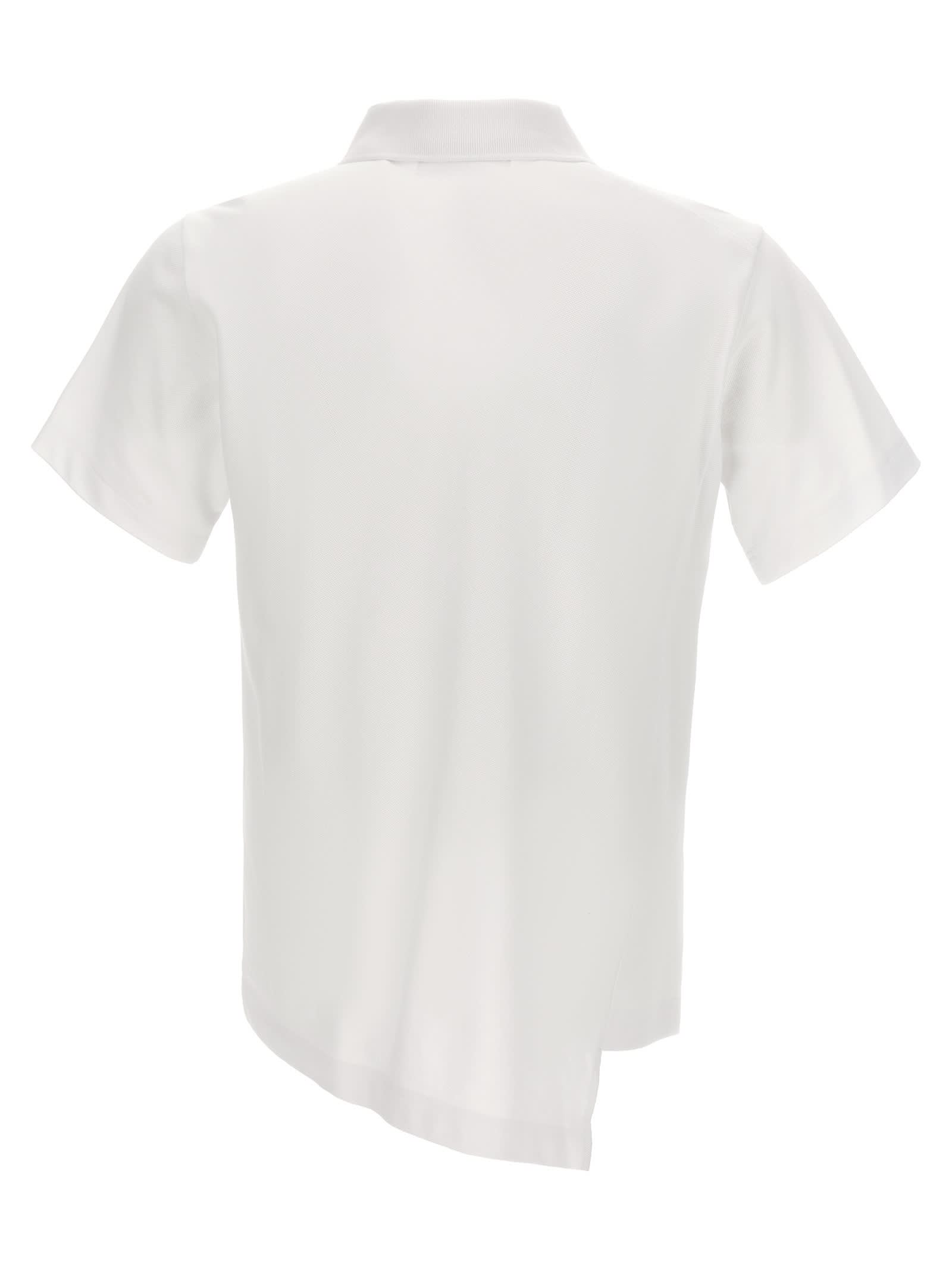 Shop Comme Des Garçons Shirt Polo X Lacoste In White