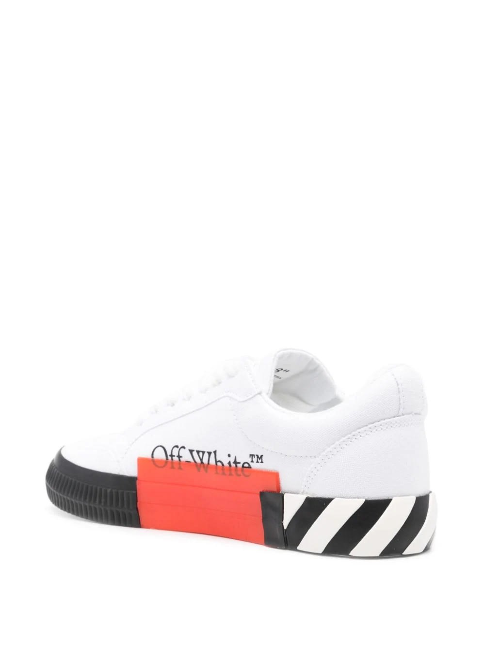 Shop Off-white White And Black Vulcanized Low Sneakers