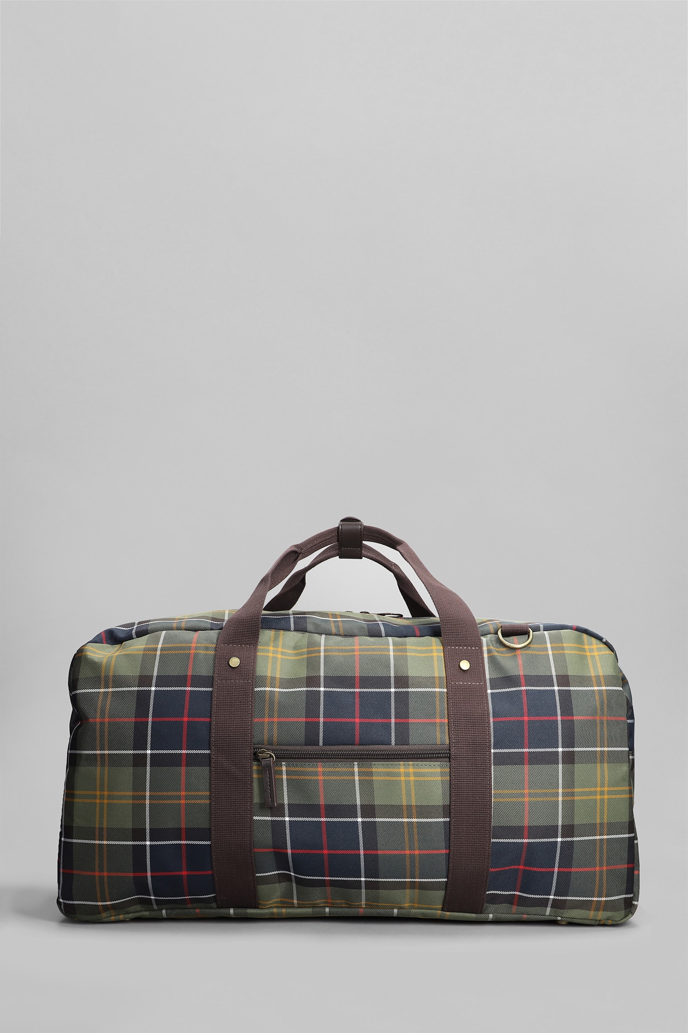 Shop Barbour Torridon Tote In Green Polyester In Tartan