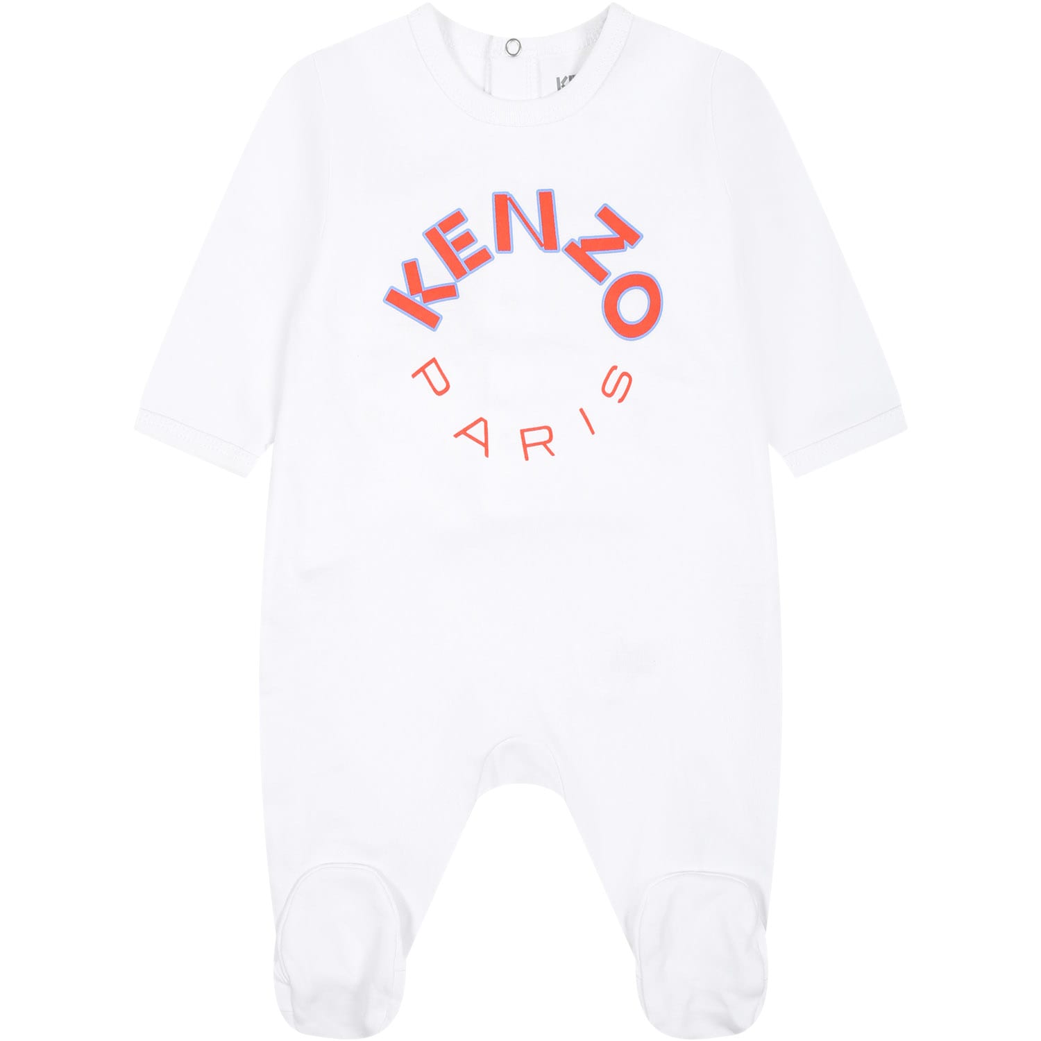 Shop Kenzo Multicolor Babygrows Set For Baby Boy With Logo