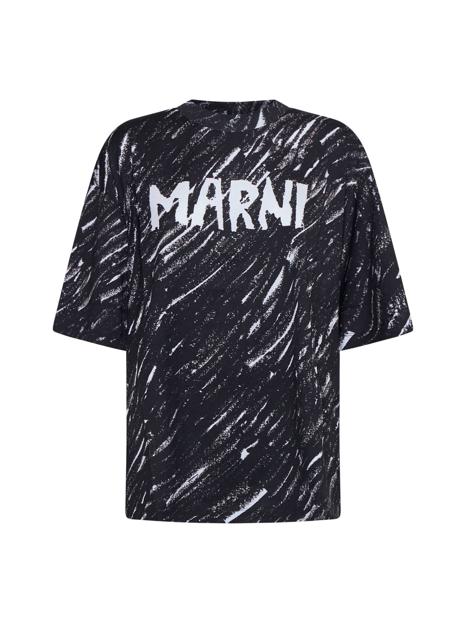 Shop Marni T-shirt In Black