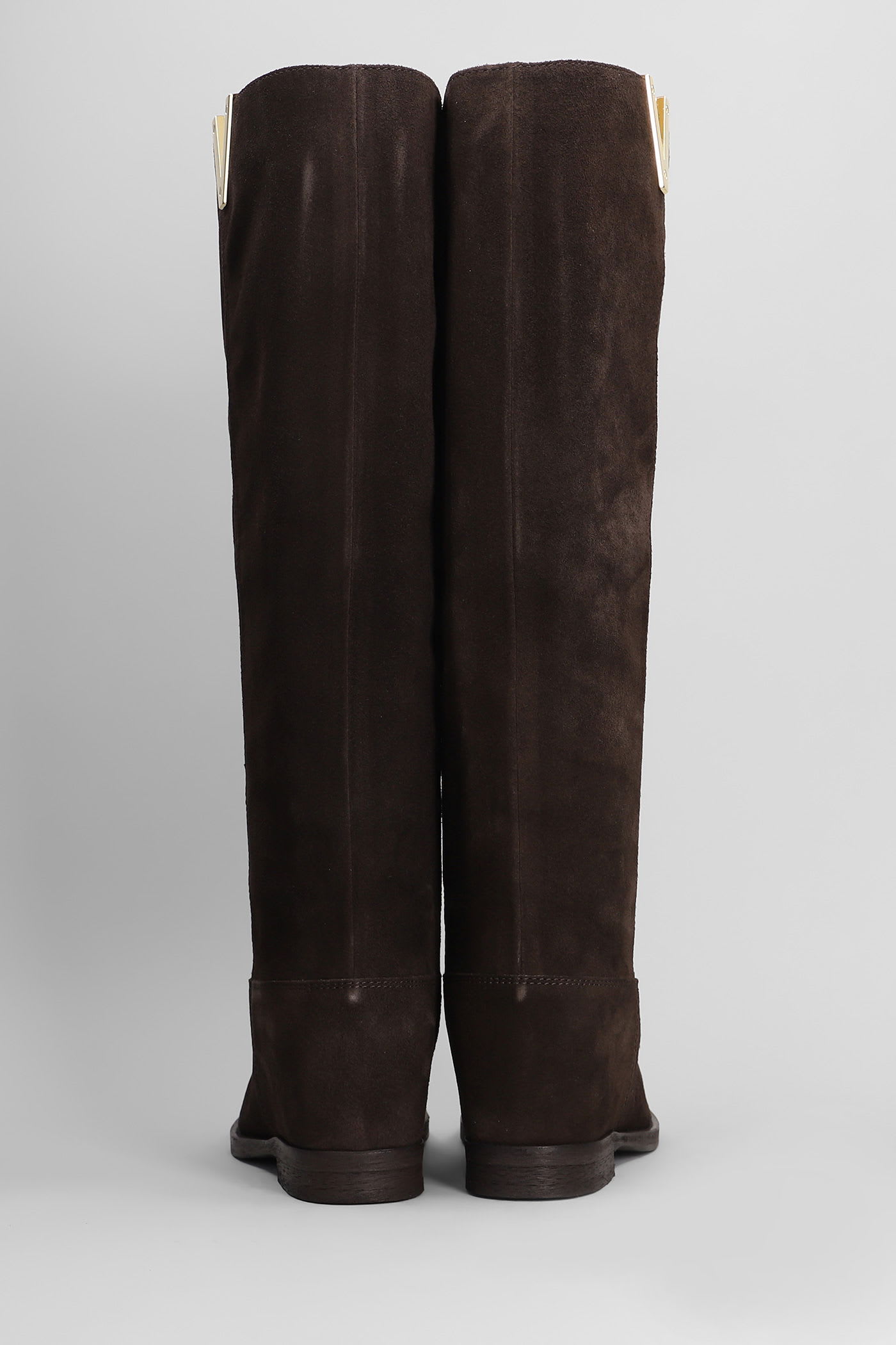 Via Roma 15 In Dark Brown Suede In Brown