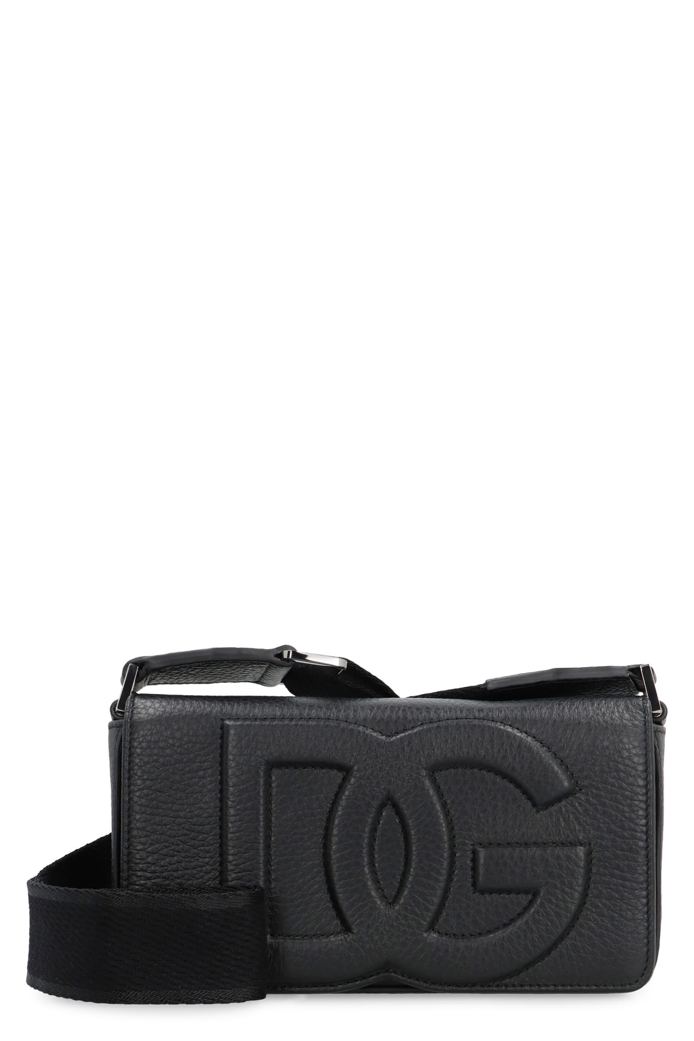 Shop Dolce & Gabbana Leather Mini Bag In Black