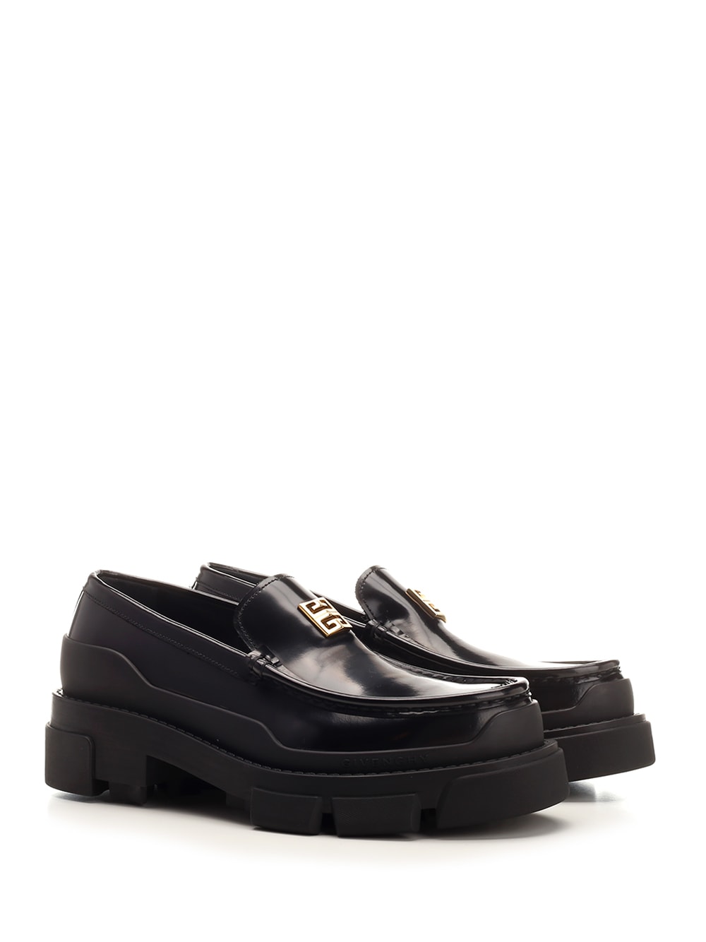 Shop Givenchy Terra Black Loafers