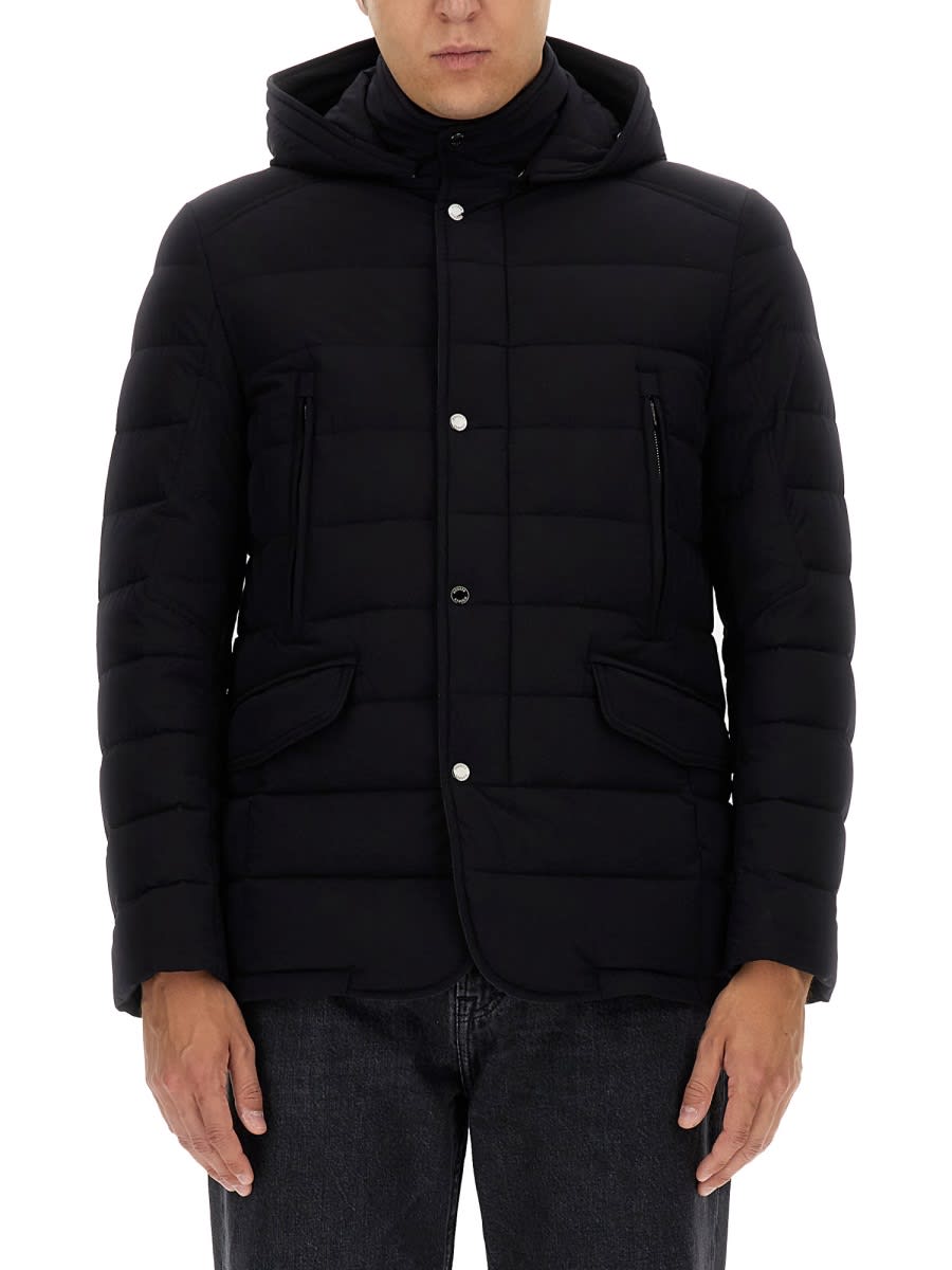 Shop Moorer Craig-kn Jacket In Blue