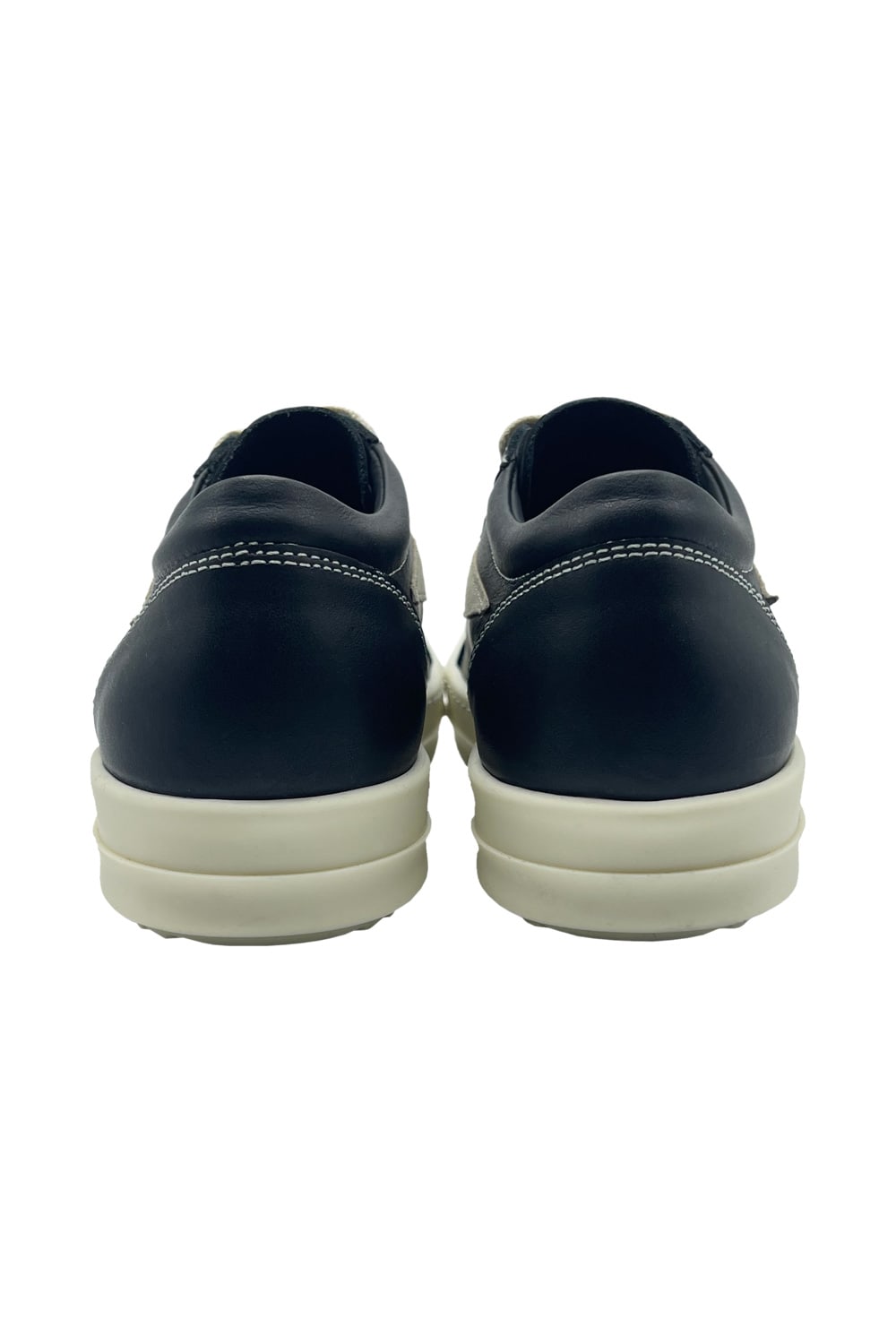 Shop Rick Owens Vintage Sneackers In Black/ Milk