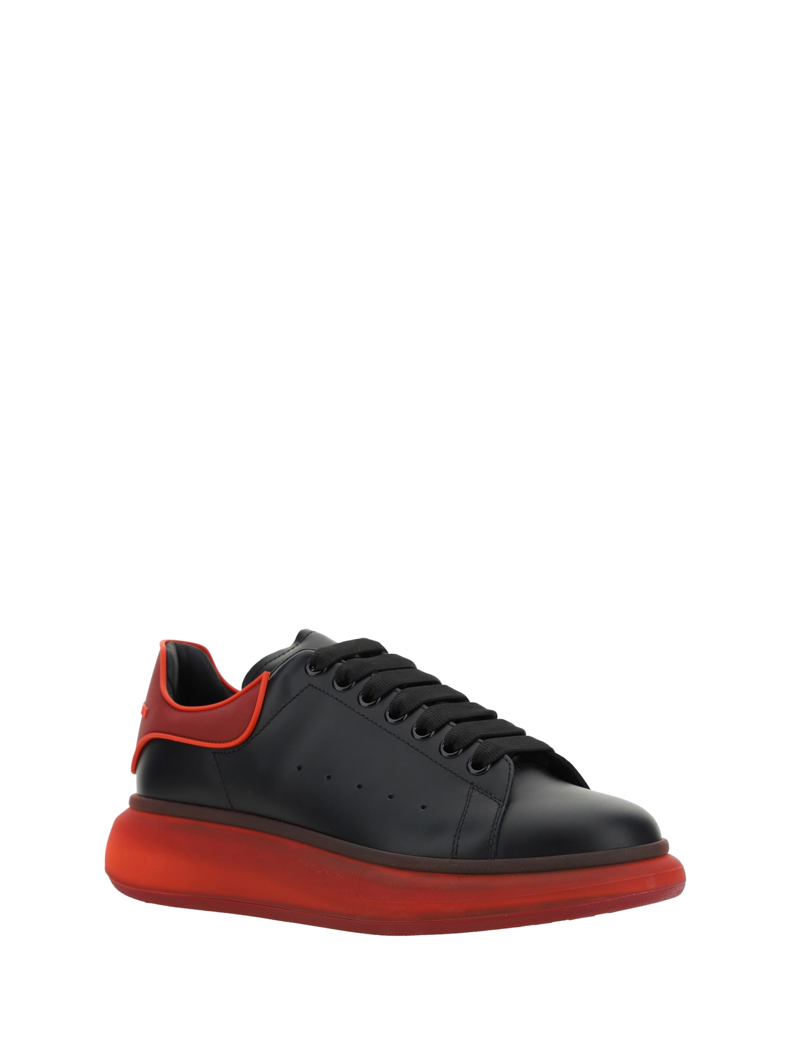 Shop Alexander Mcqueen Sneakers In Black/multired