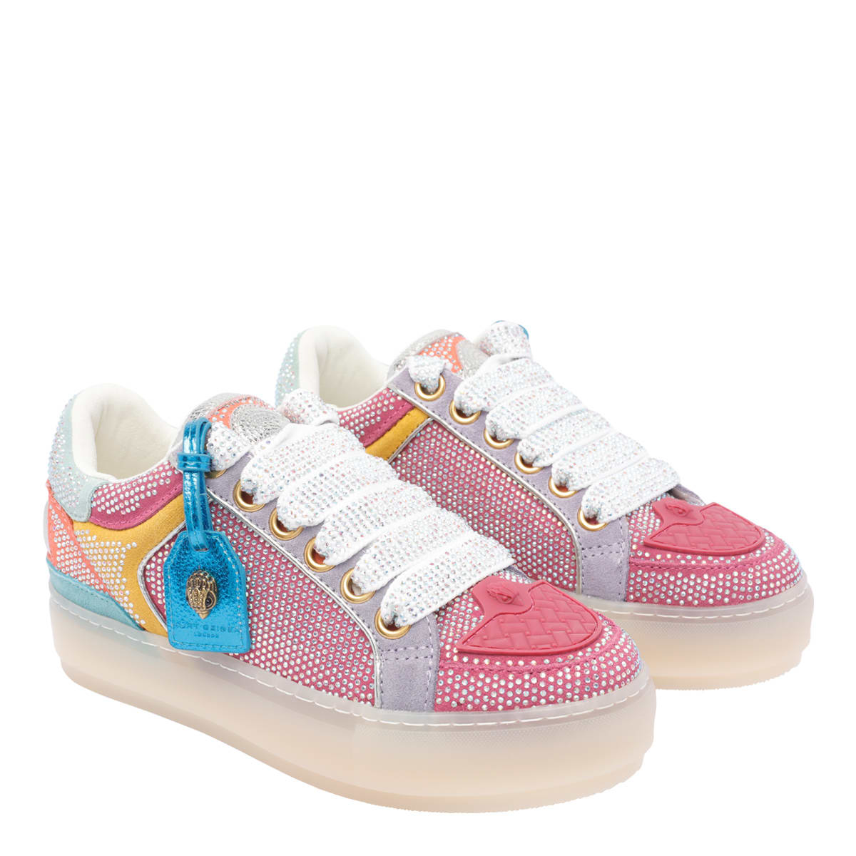 Kurt Geiger Southbank Sneakers In Multicolor Leather In Multicolour