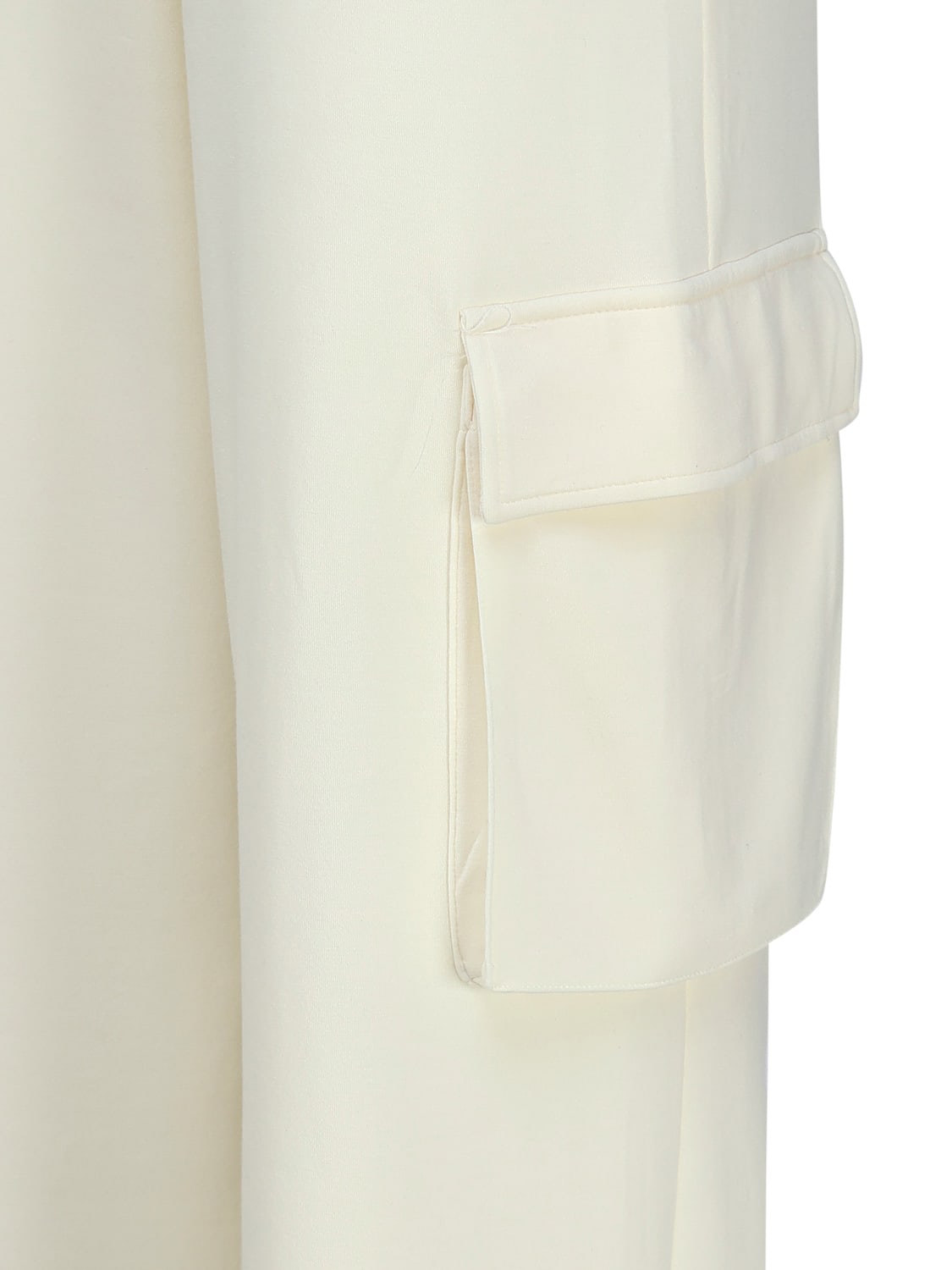 Shop Vero Moda Cargo Trousers With Elastic Waist In Cream