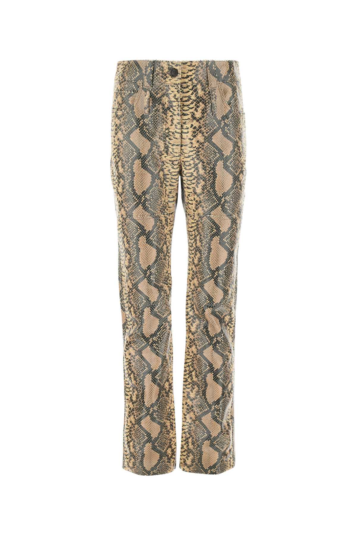 Printed Leather Pant