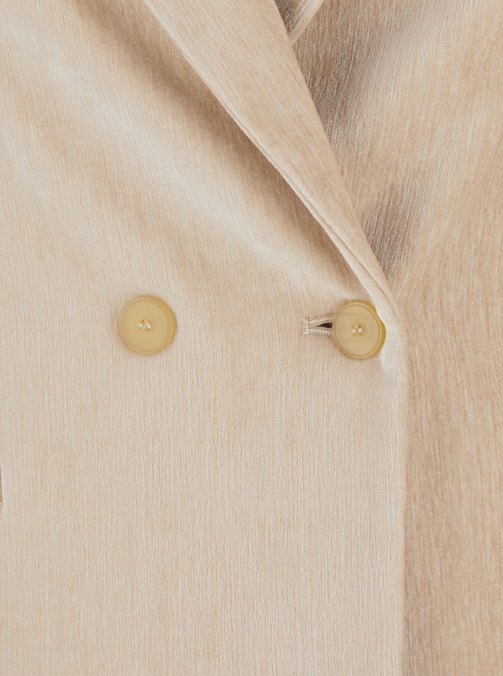 Forte Forte Velvet Doiuble Breasted Blazer In Neutral