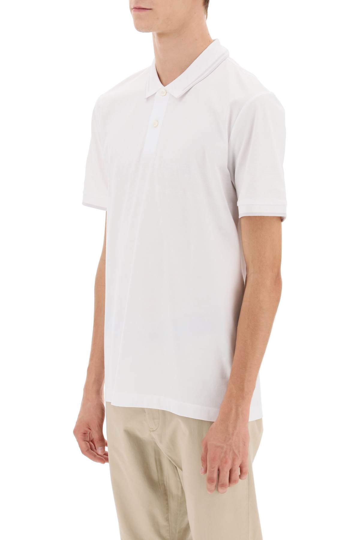 Shop Hugo Boss Phillipson Slim Fit Polo Shirt In White (white)
