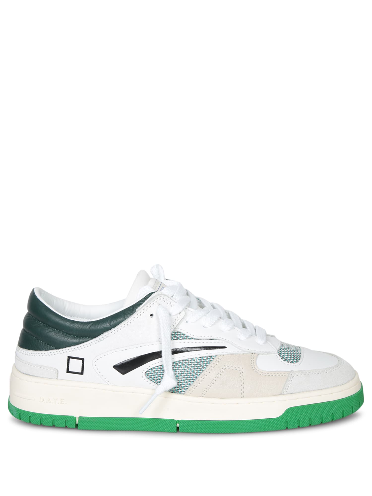 D. A.T. E. Torneo White Green Sneakers