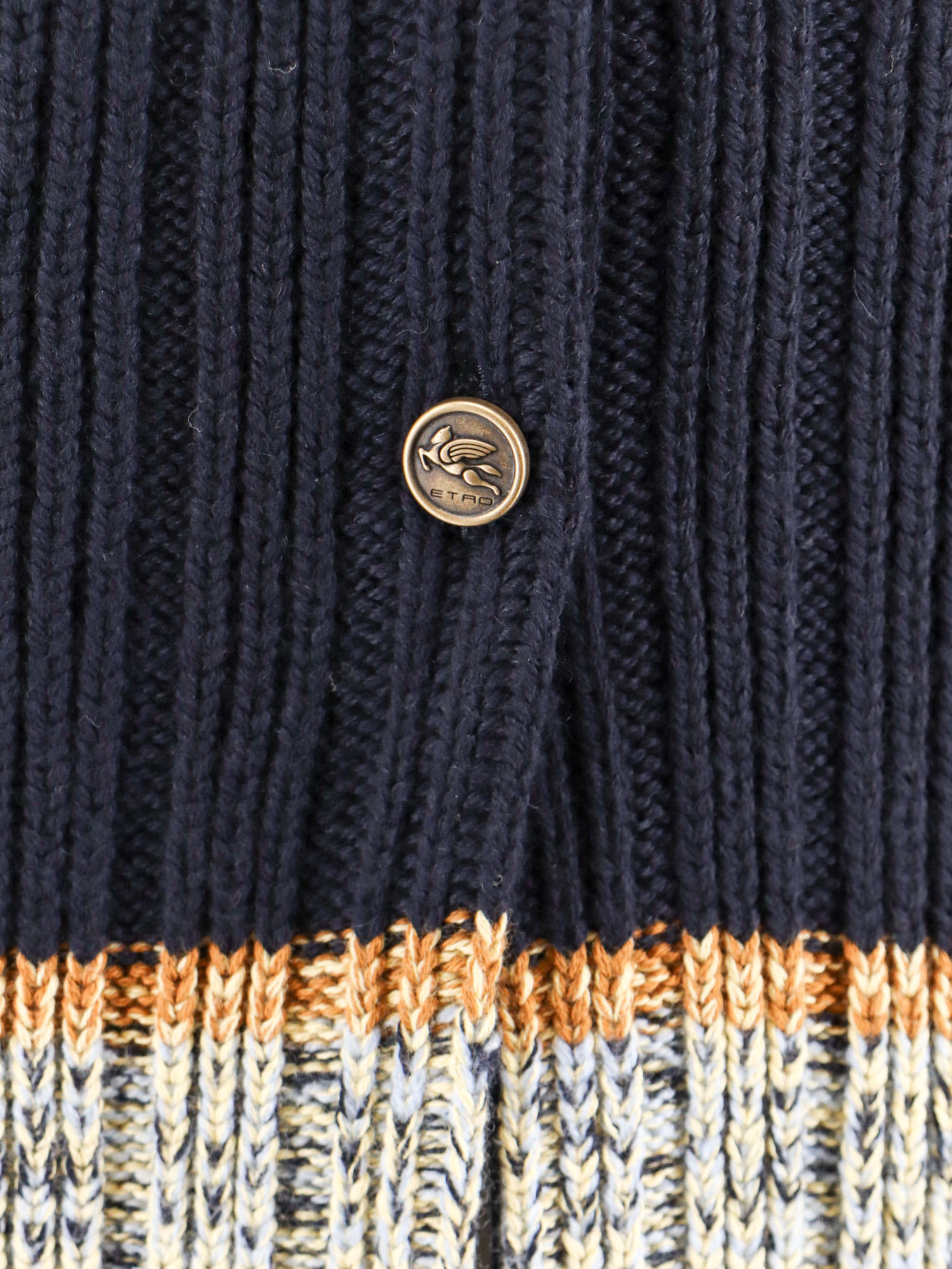 Shop Etro Cardigan In Blue