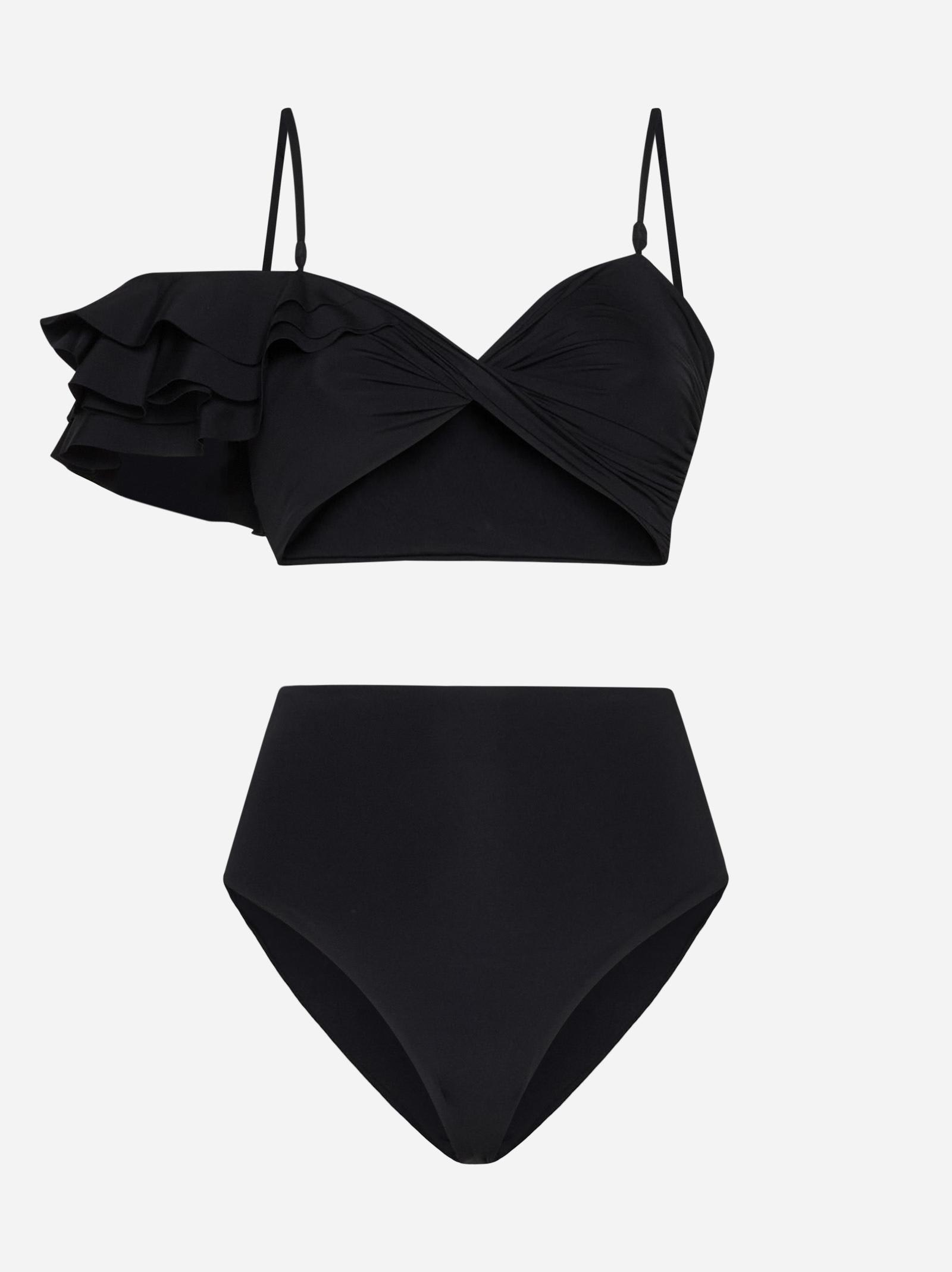 Shop Maygel Coronel Costa Bikini In Black