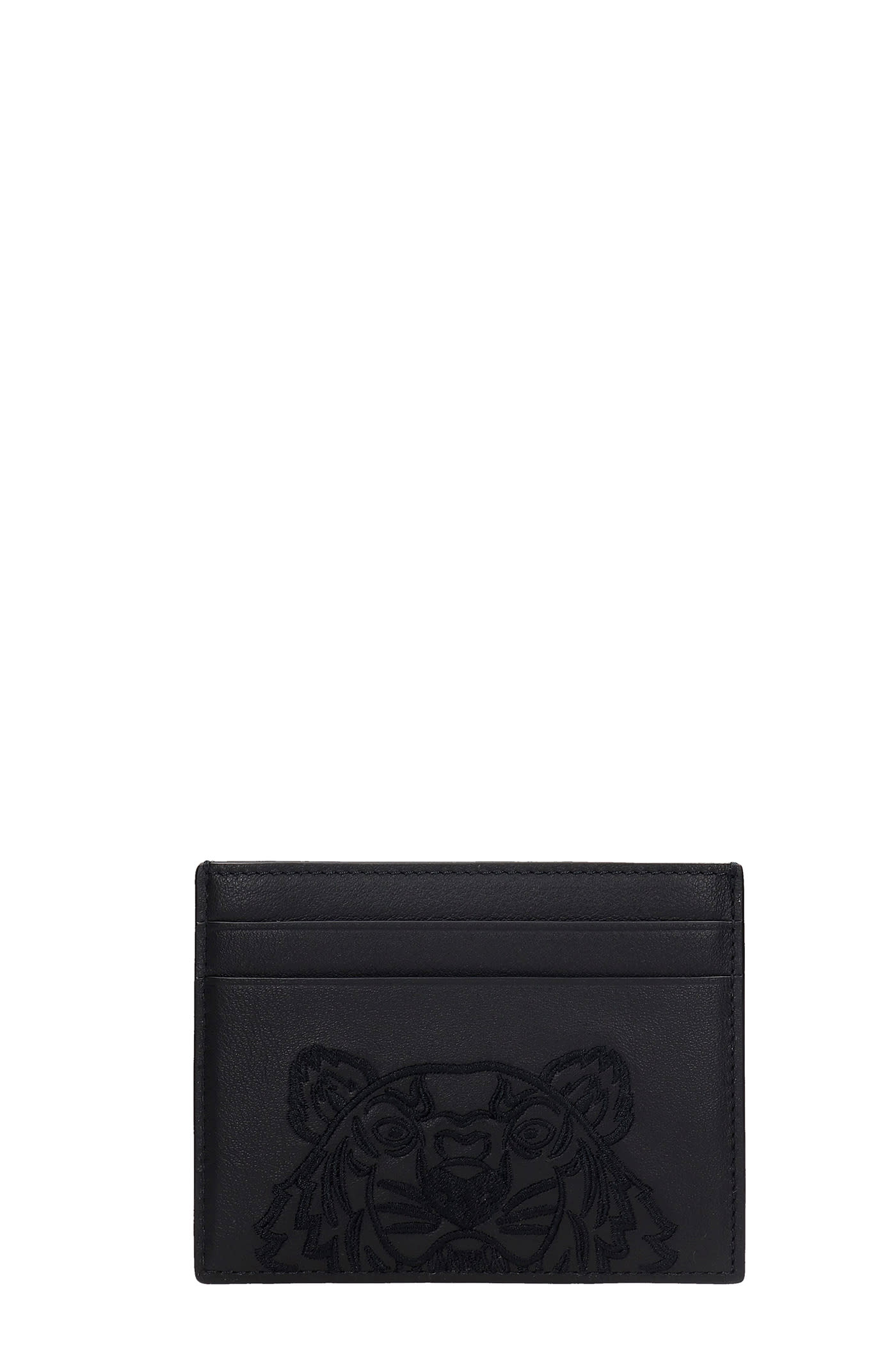 Kenzo Wallet In Black Leather