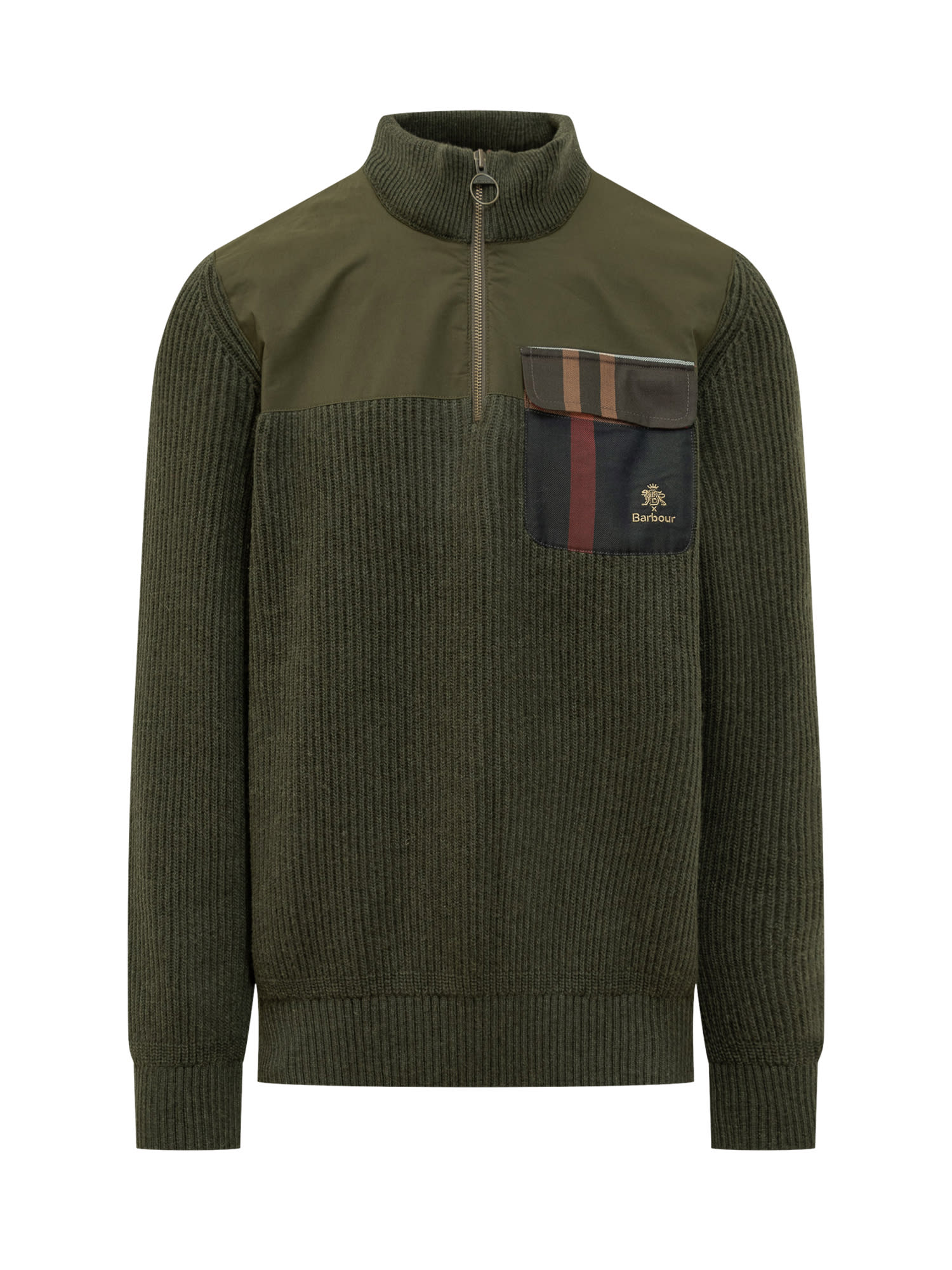 Shop Barbour X Baracuta Miller Sweatshirt In Olive