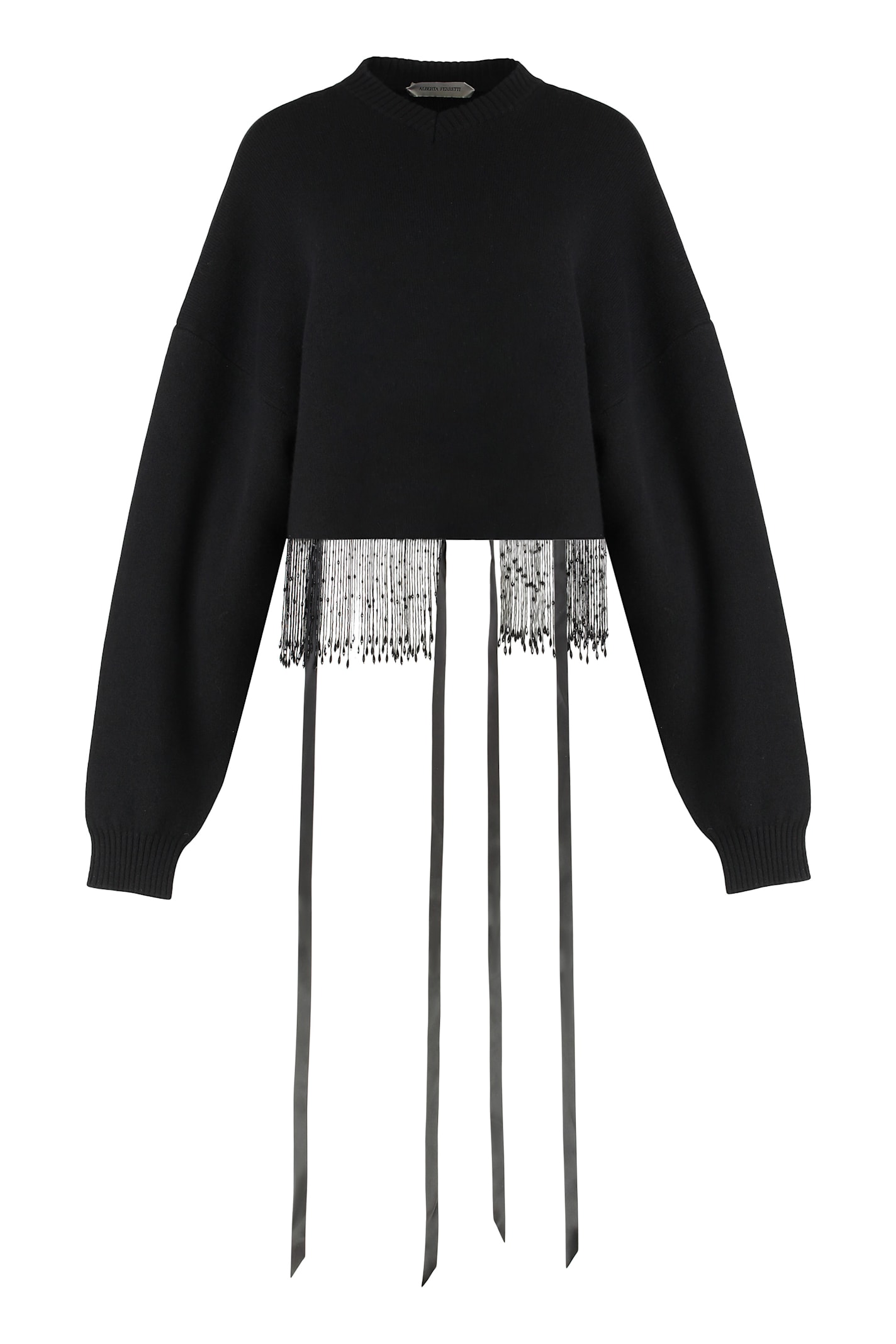 Alberta Ferretti Alberta Ferreti Wool Blend Sweater In Black