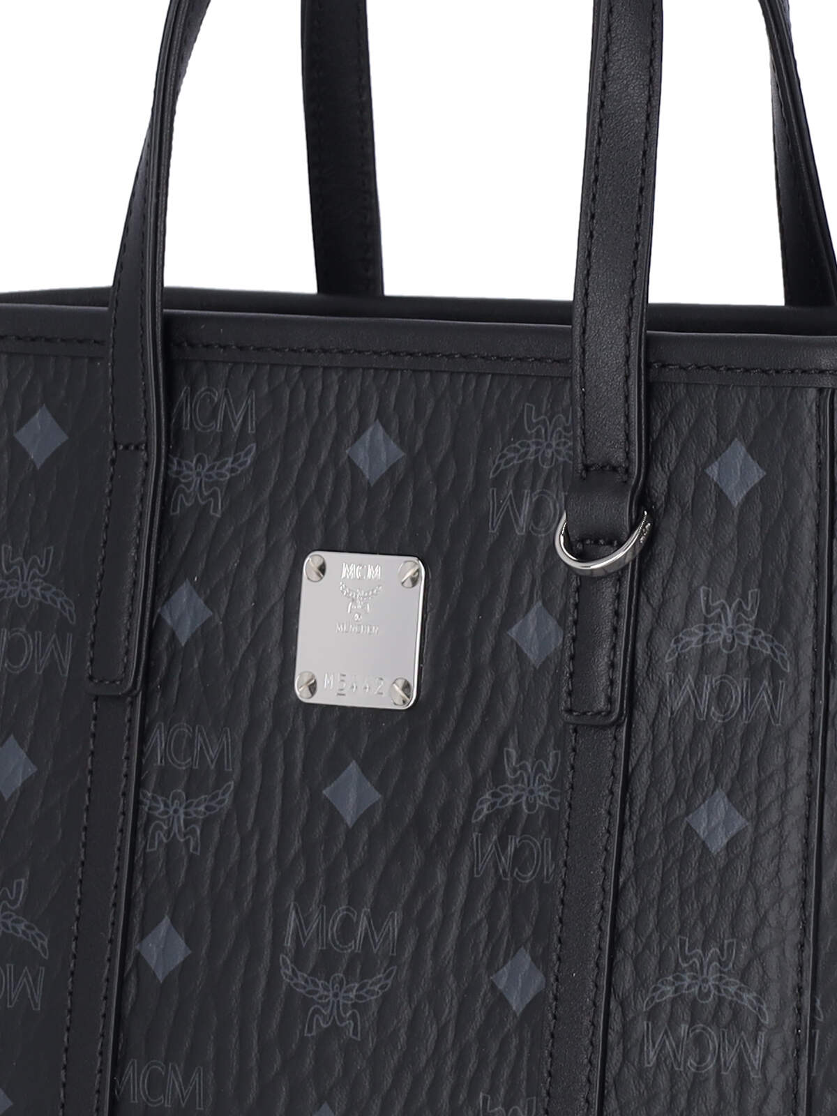 Shop Mcm Toni Mini Shopper Bag In Black