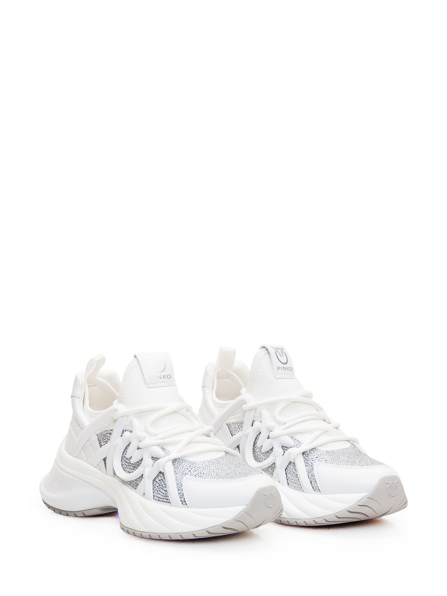 Shop Pinko Ariel 01 Sneaker  In White