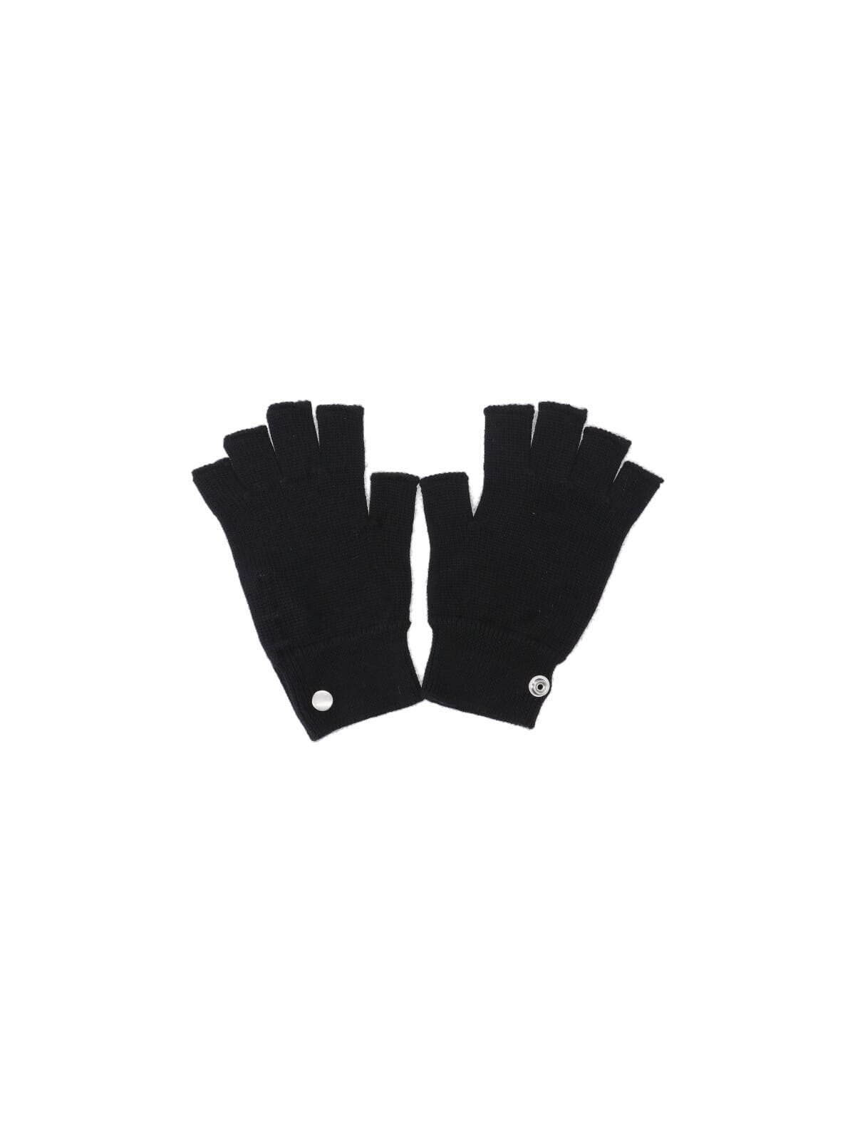 Rick Owens Fingerless Cashmere Gloves In Black
