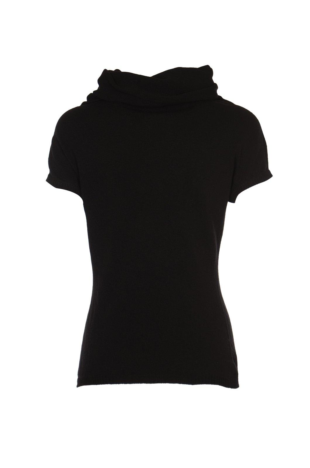 Shop Alberta Ferretti Roll-neck Knitted Jumper In Nero