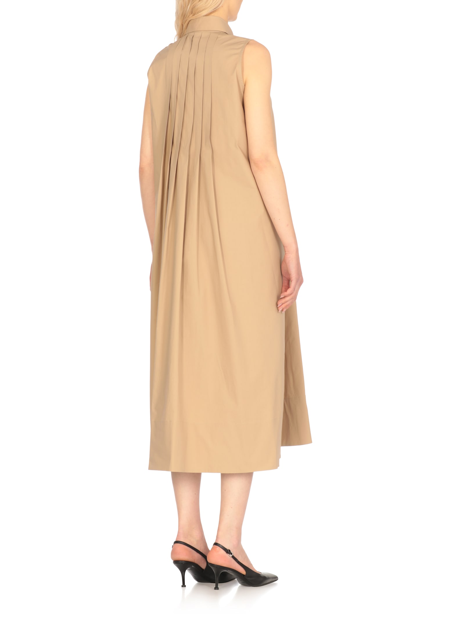 Antonelli Beige Cotton Dress
