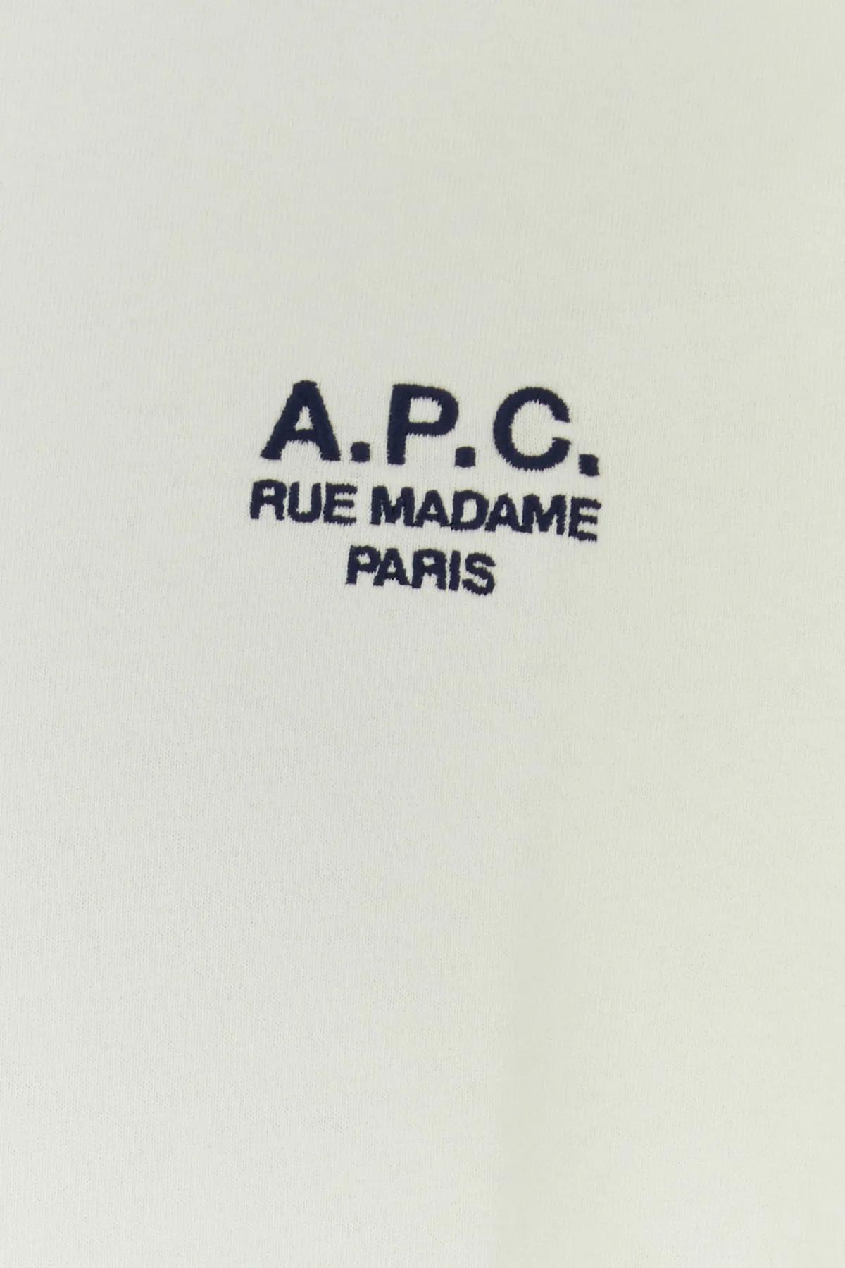 APC WHITE COTTON T-SHIRT 