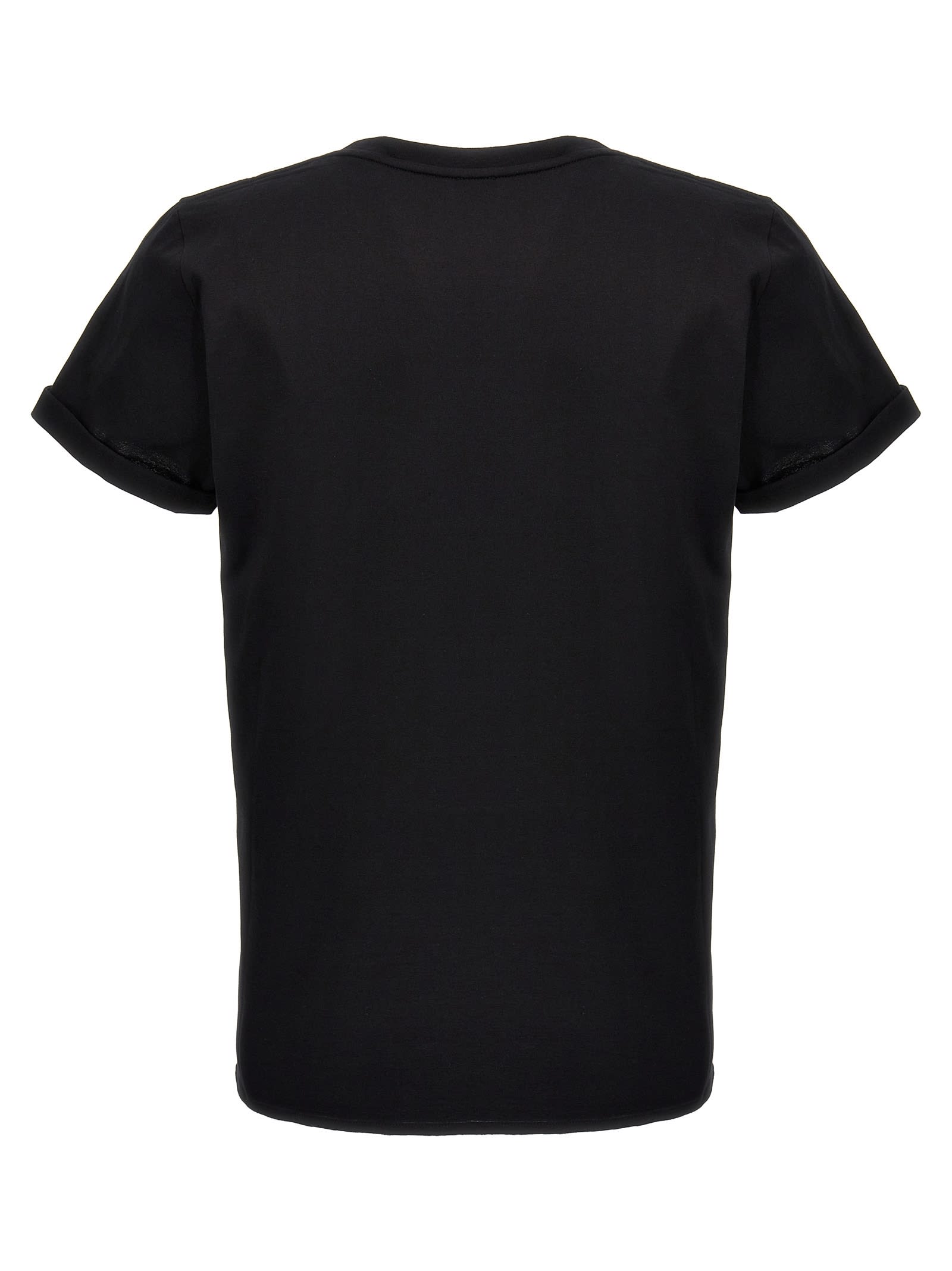 Shop Saint Laurent Rive Gauche T-shirt In Black