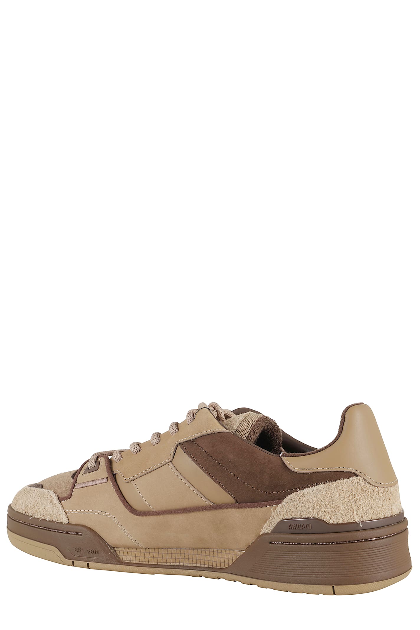 Axel Arigato Leather Suede Panel Sneakers In Brown