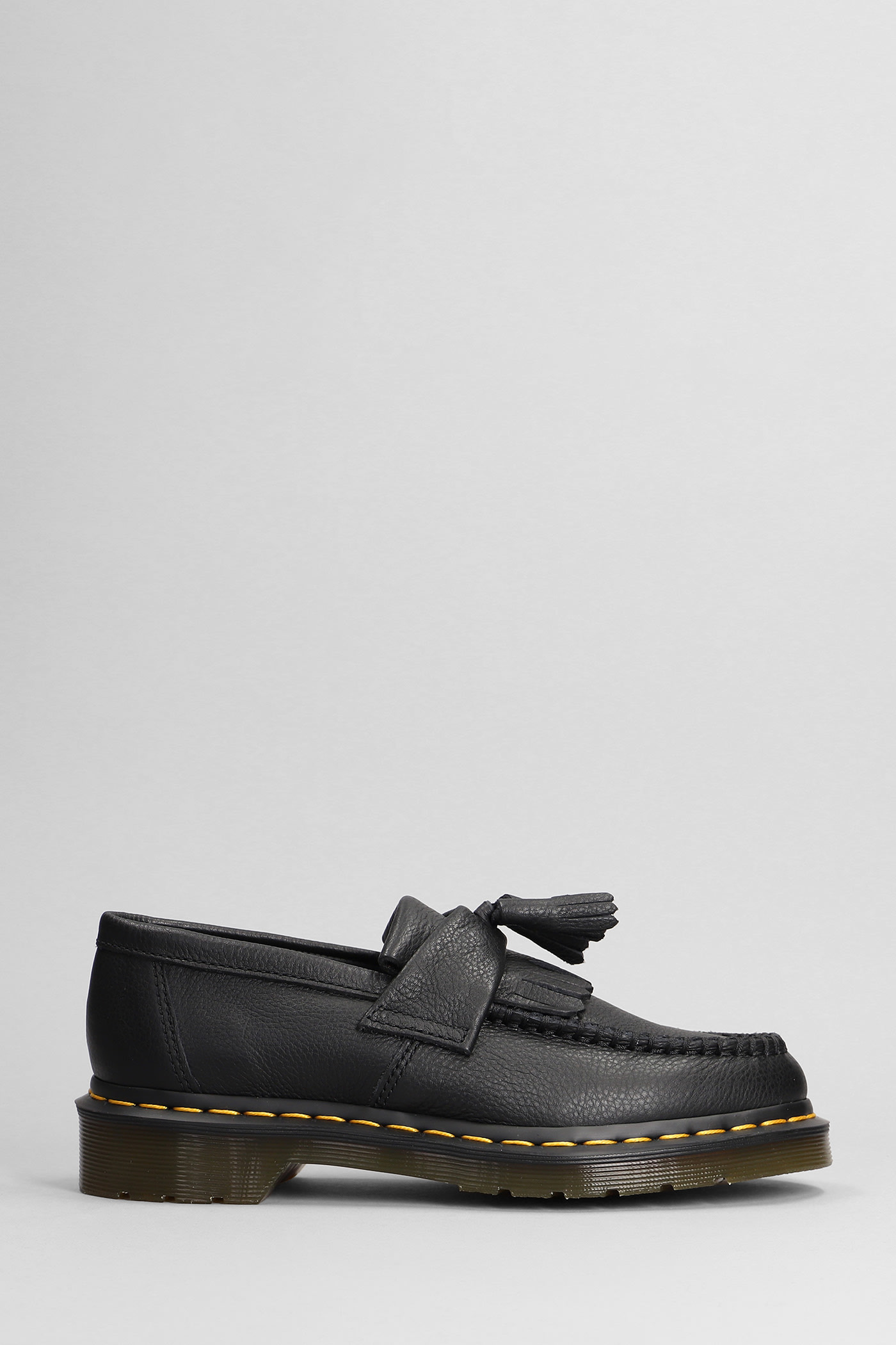 Shop Dr. Martens' Adrian Loafers In Black Leather