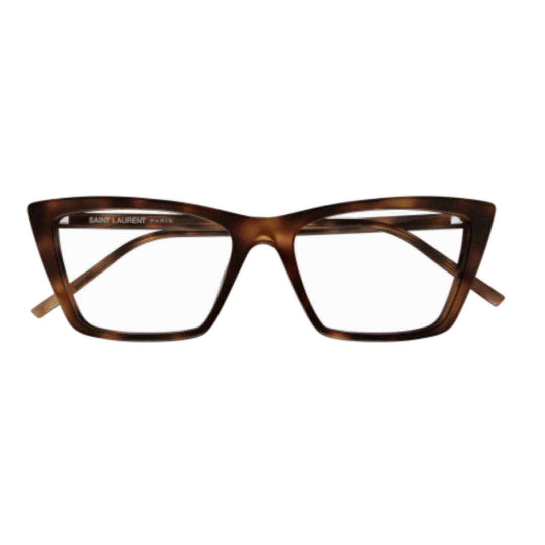 Saint Laurent Sl 737ica Thin Opt-003 Havana-havana-transparent