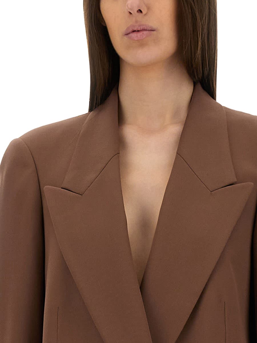 Dries Van Noten Double-breasted Suit Jacket In Brown