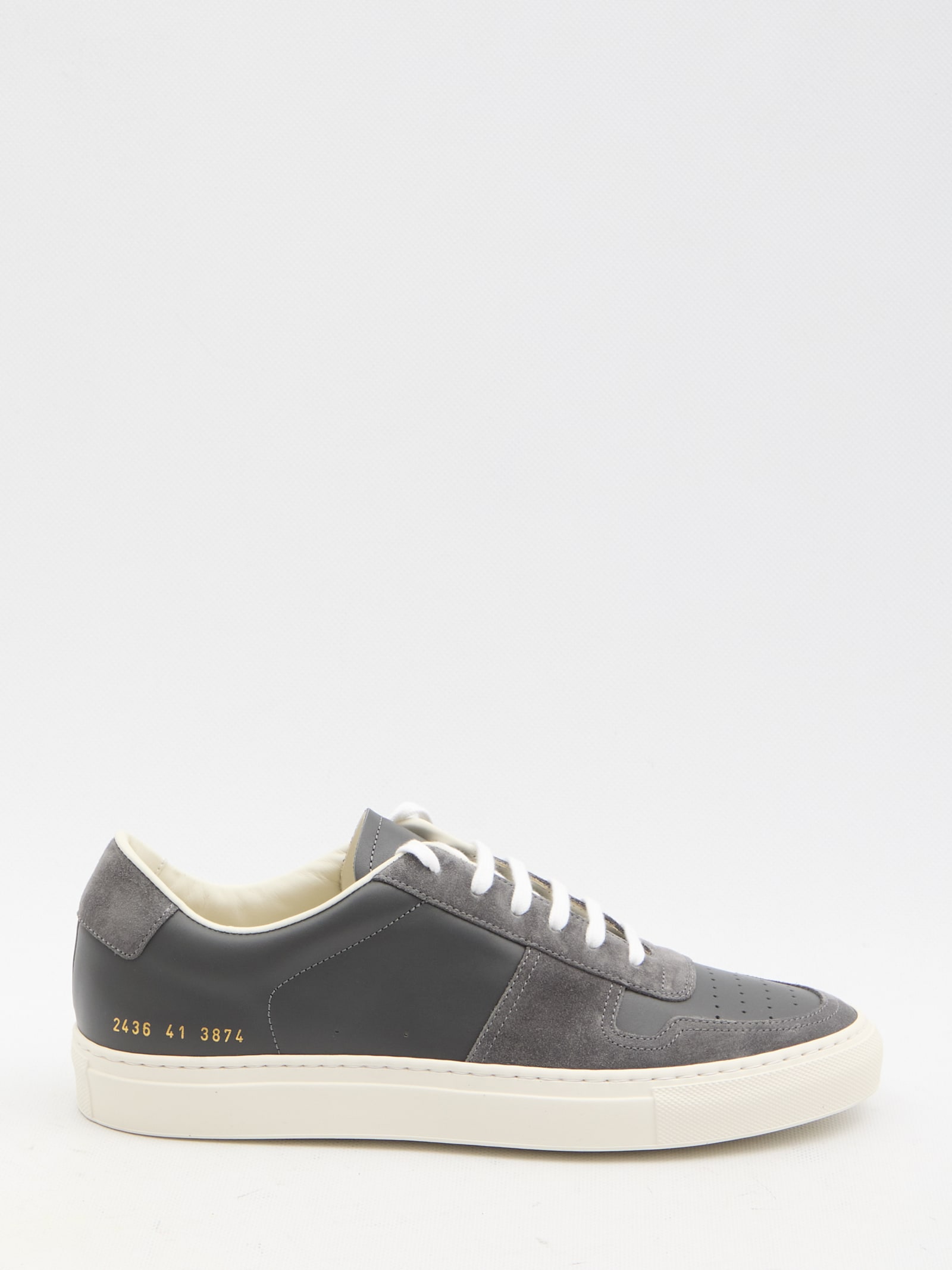 Shop Common Projects Bball Duo Sneakers In Grey