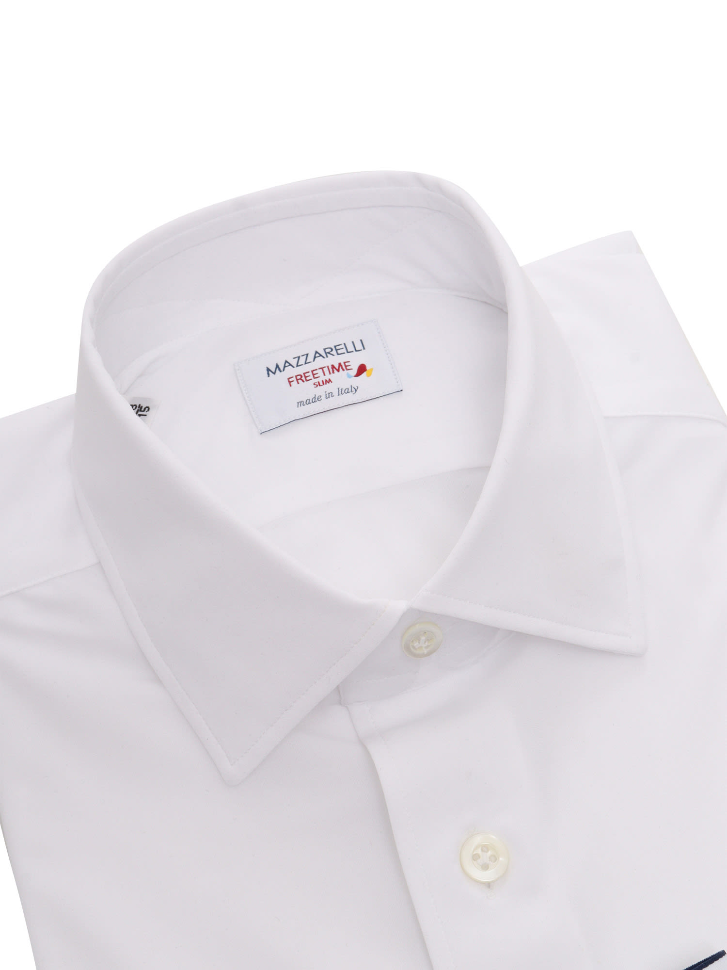 Shop Mazzarelli White Freetime Shirt