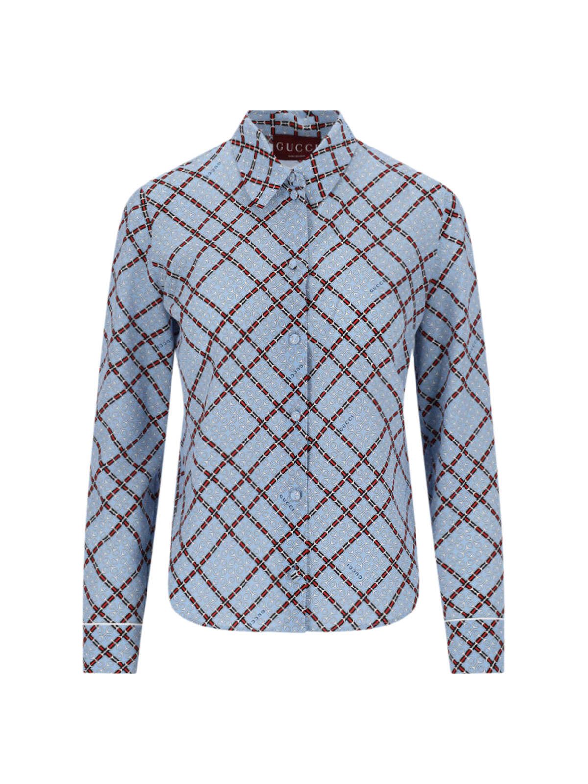 Checked Silk Shirt