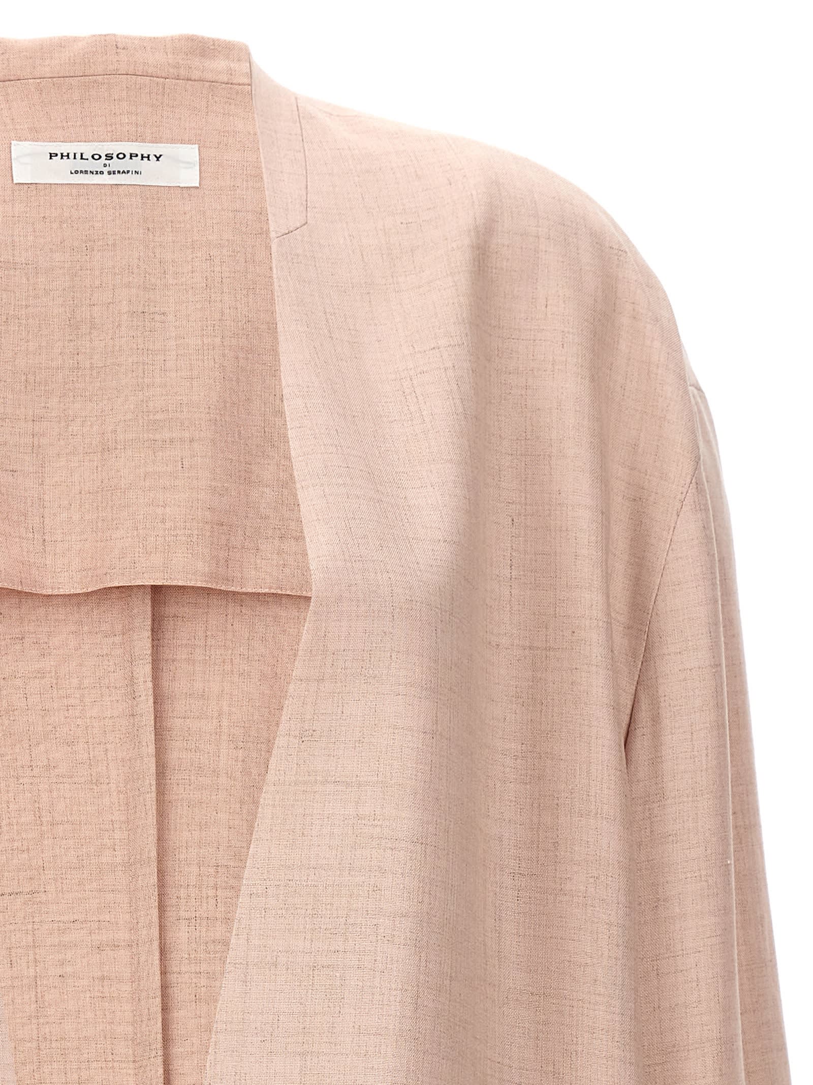 Shop Philosophy Di Lorenzo Serafini Single-breasted Blazer In Pink