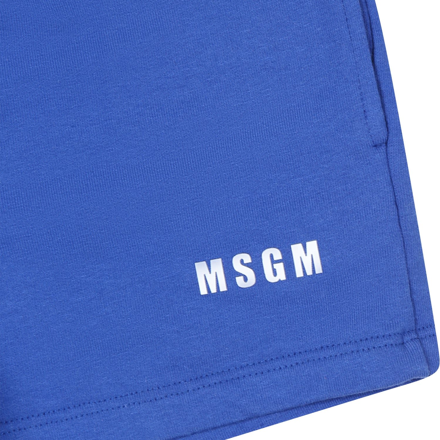 MSGM WHITE SUIT FOR BABY BOY WITH LOGO AND PRINT