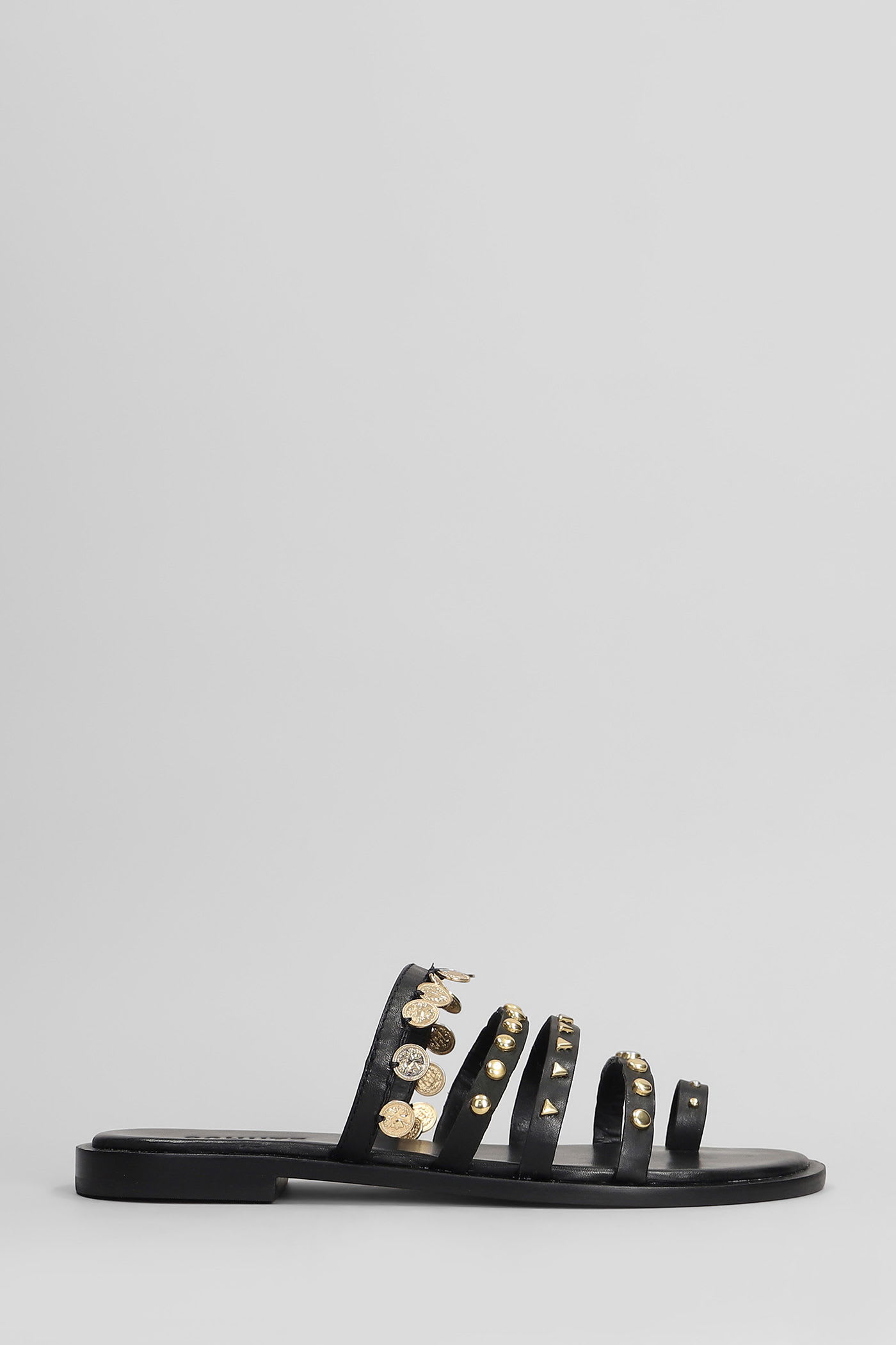 Flats In Black Leather